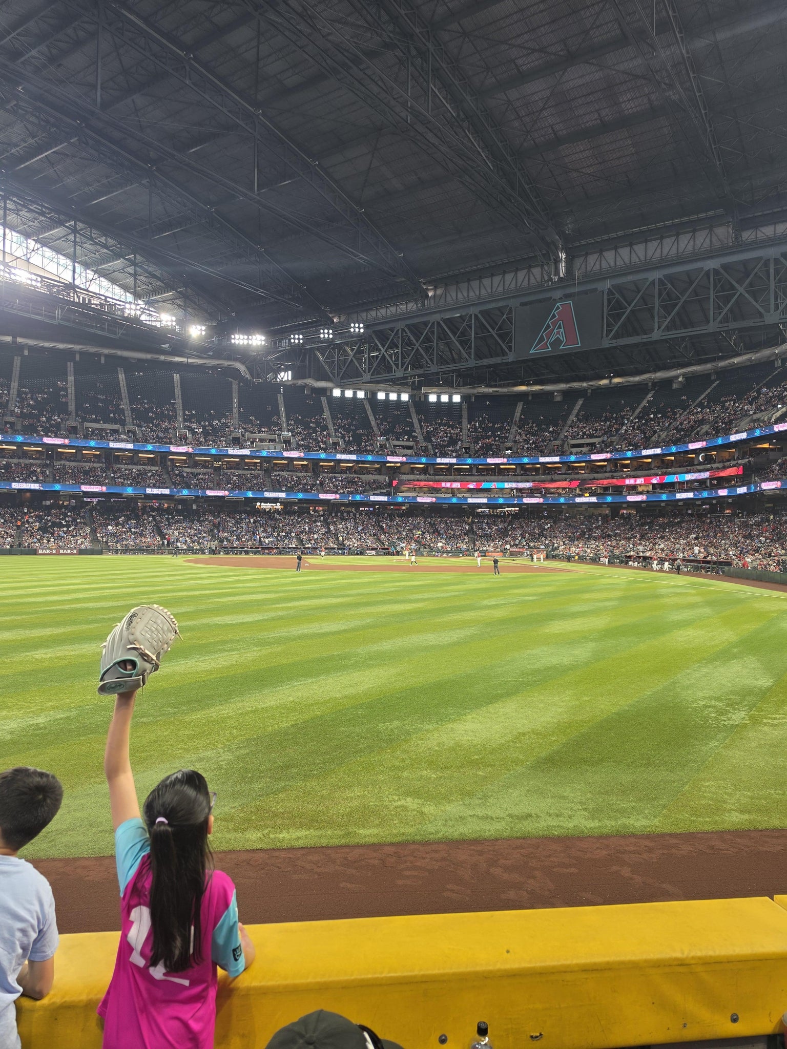 Real Fan View taken from Section 141 at Chase Field by Charles T