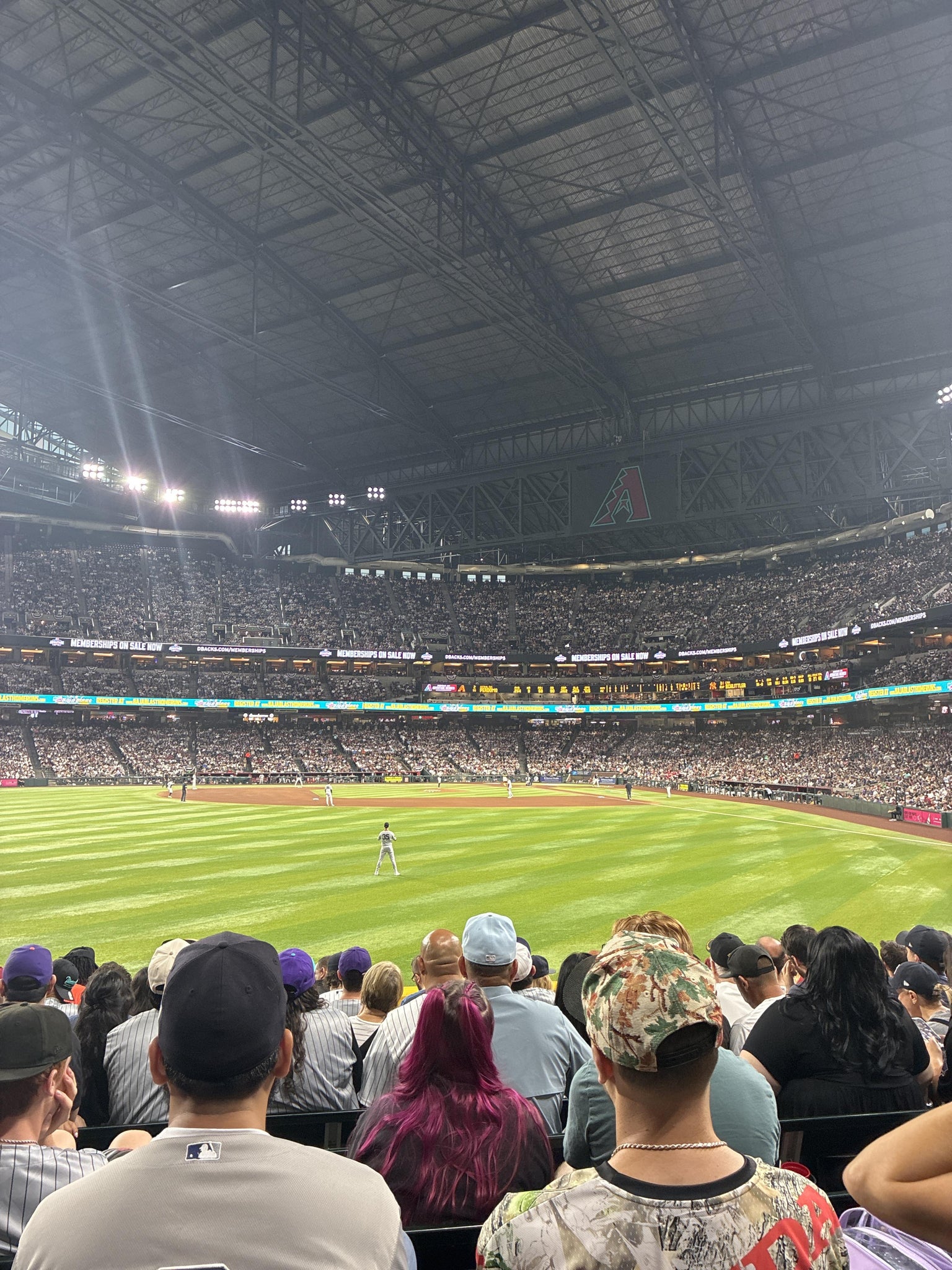 Real Fan View taken from Section 141 at Chase Field by Jason K