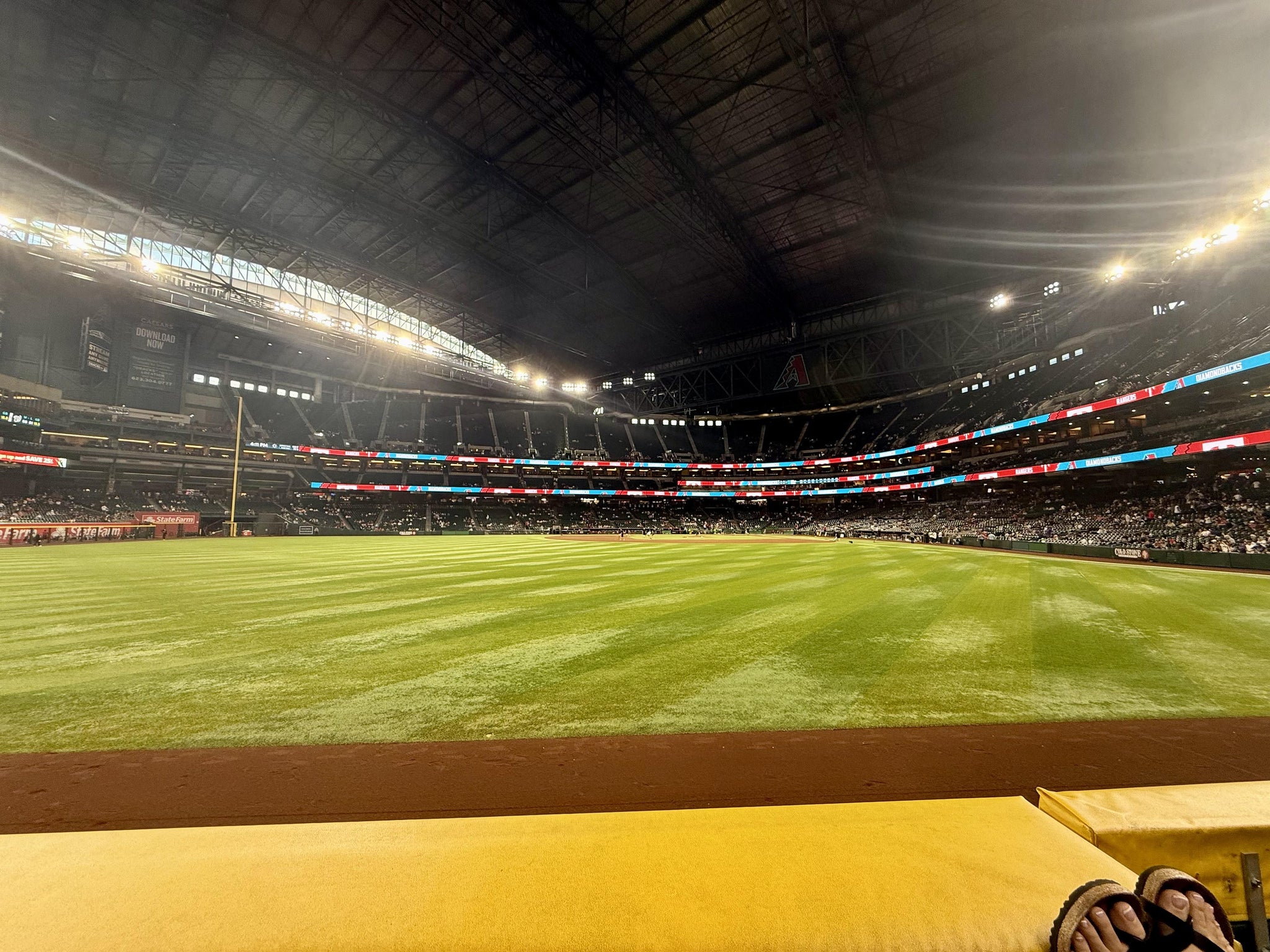 Vue réelle des fans prise de la Section 142 au site Chase Field par Sabrina B