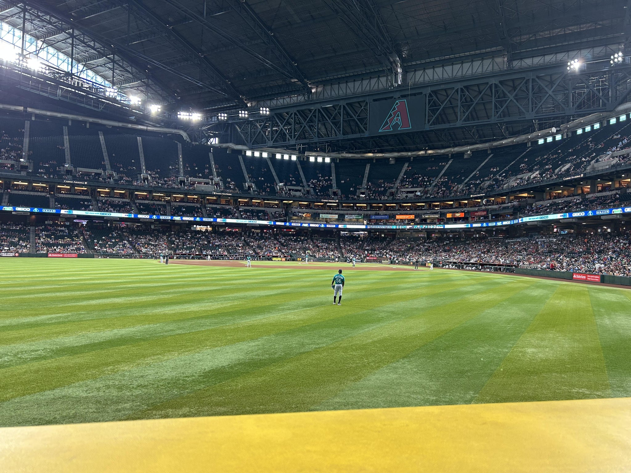 Real Fan View taken from Section 142 at Chase Field by Jonathan C
