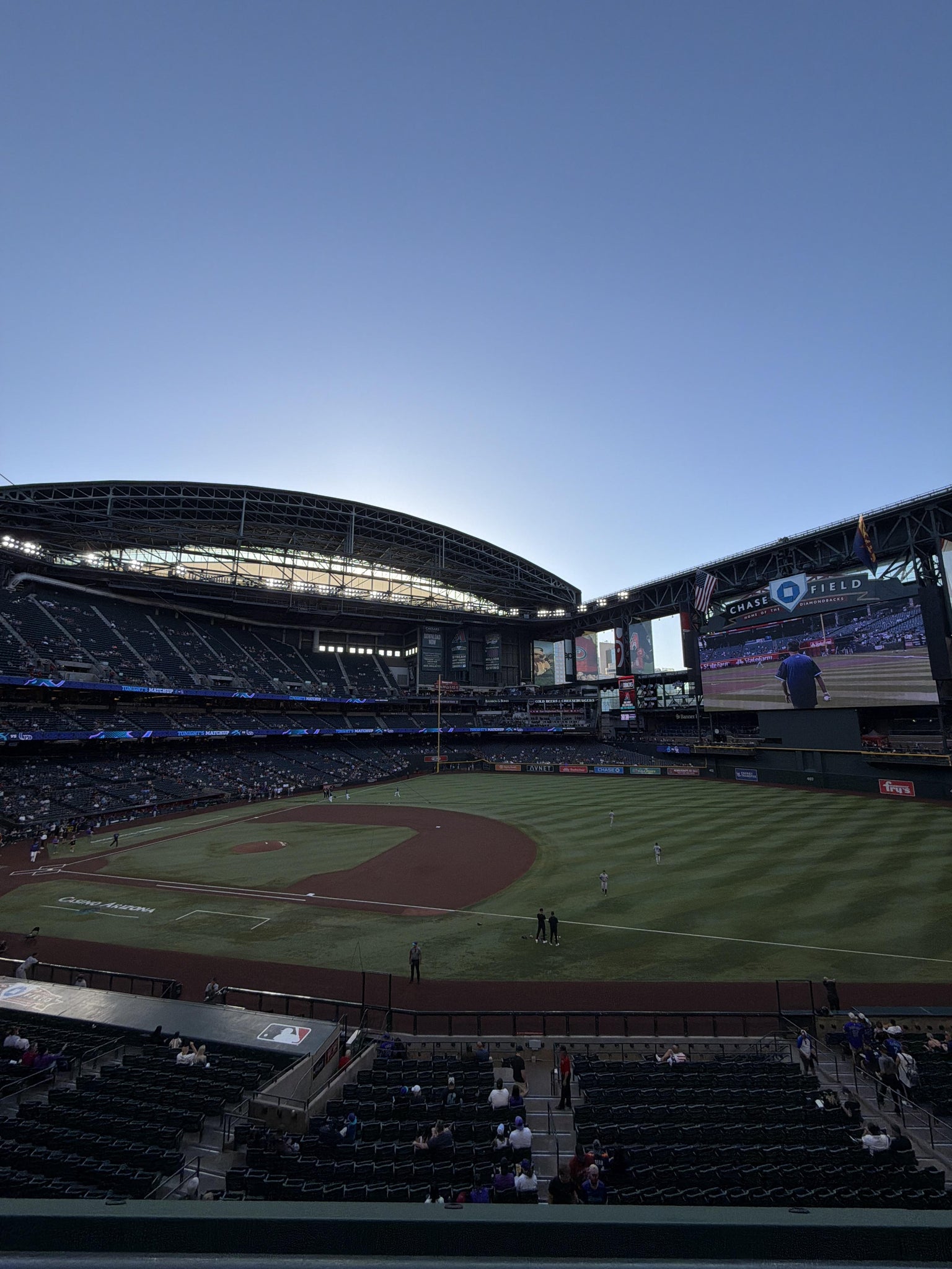 Real Fan View taken from Section 205 at Chase Field by Brandon O