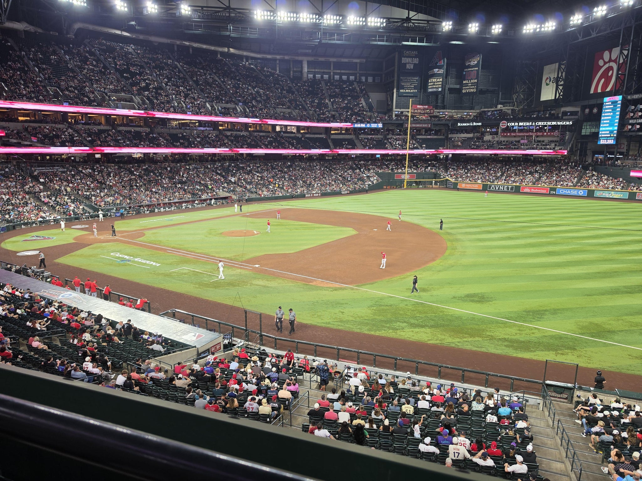 Real Fan View taken from Section 205 at Chase Field by Kendall D