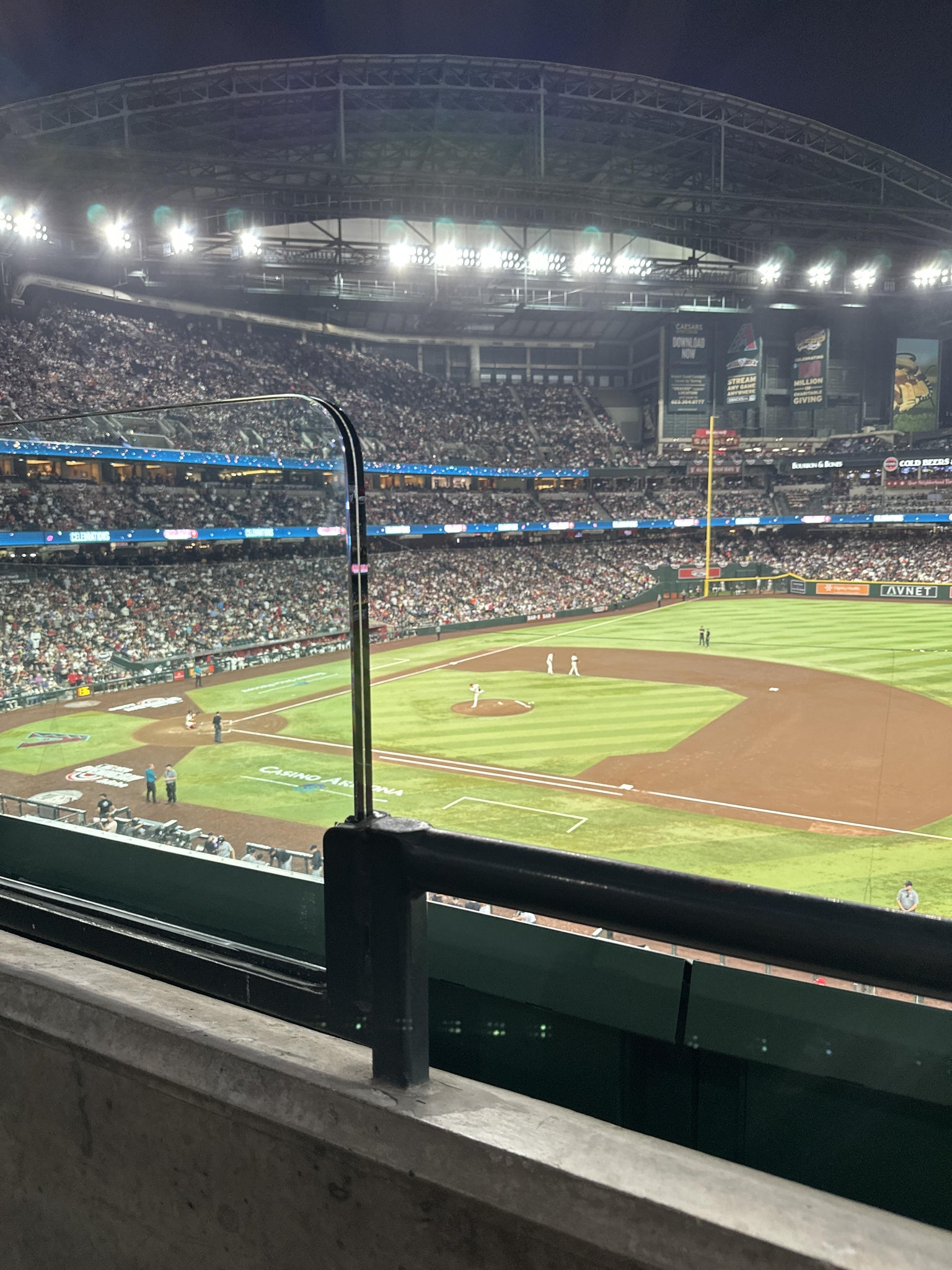 Real Fan View taken from Section 206 at Chase Field by Kimberly G