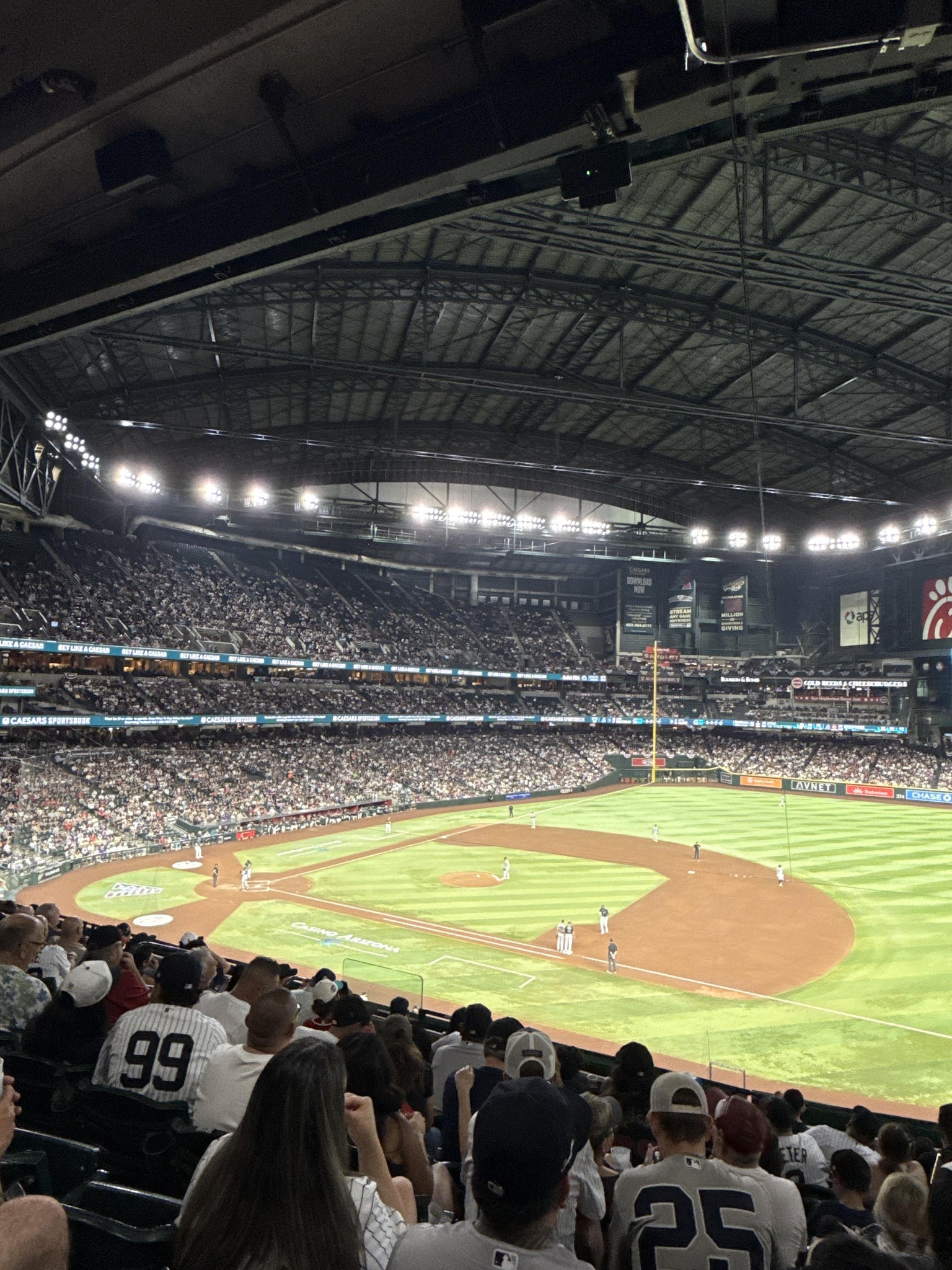Real Fan View taken from Section 206 at Chase Field by Jordan R