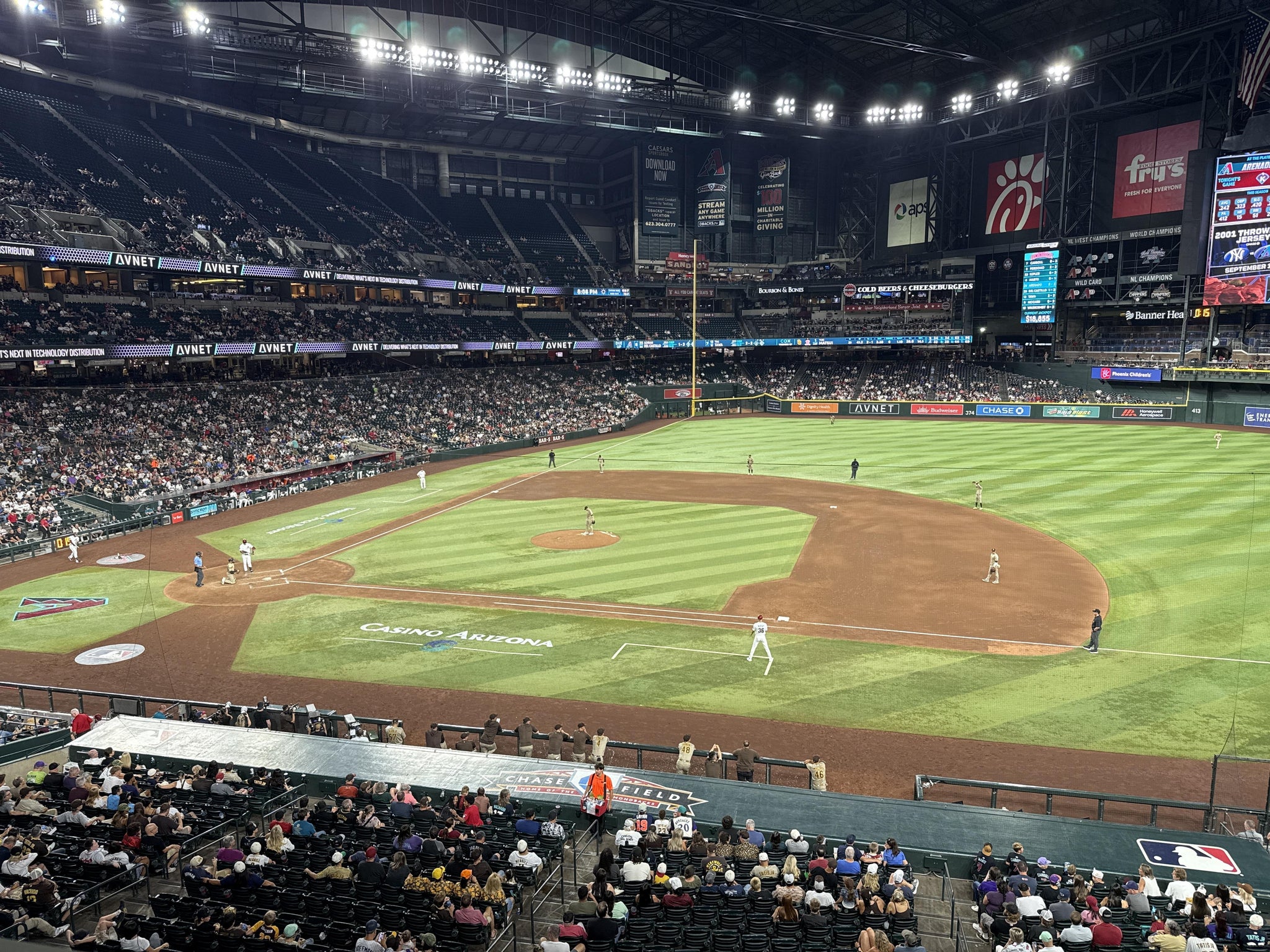 Real Fan View taken from Section 207 at Chase Field by Paul M
