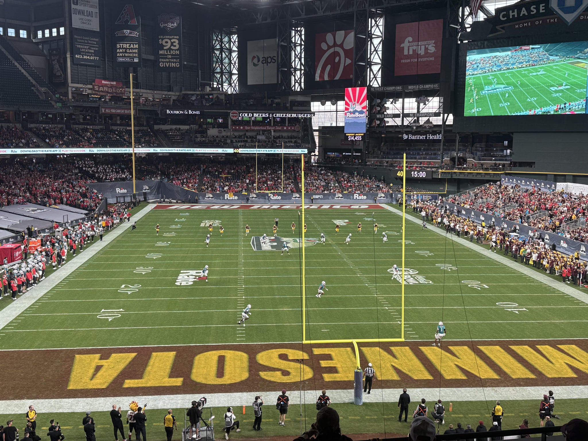 Real Fan View taken from Section 209 at Chase Field by Anonymous User