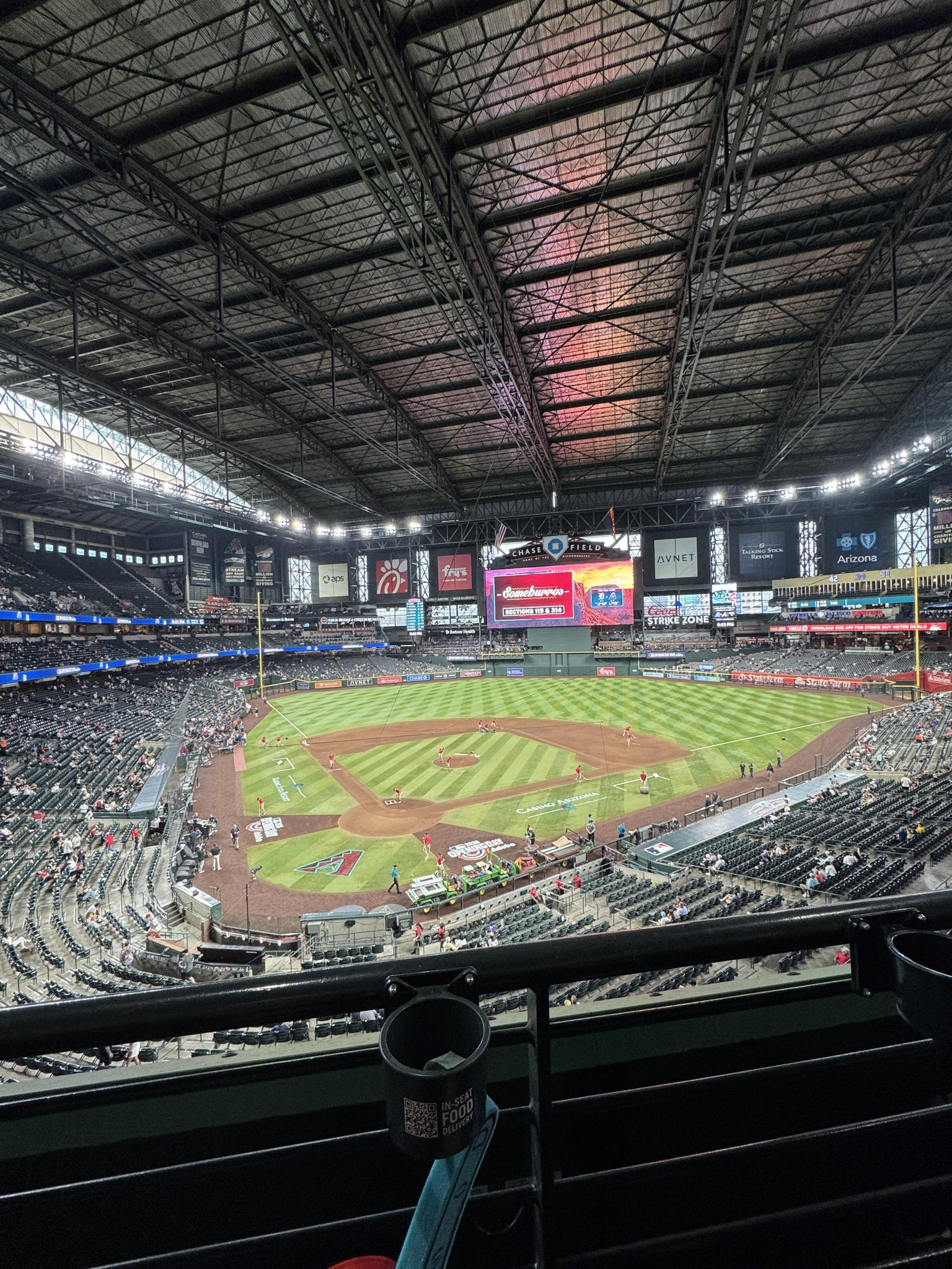 Real Fan View taken from 210 C W at Chase Field by Jody F