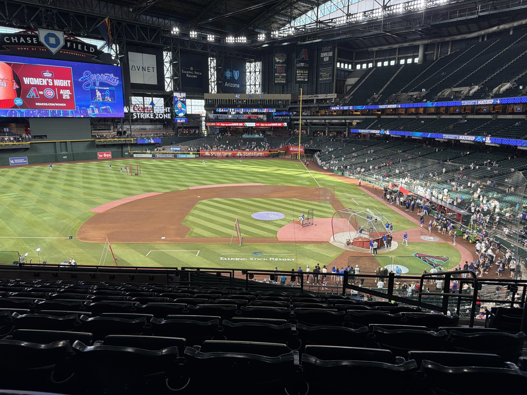 Real Fan View taken from Section 211 at Chase Field by Luis G
