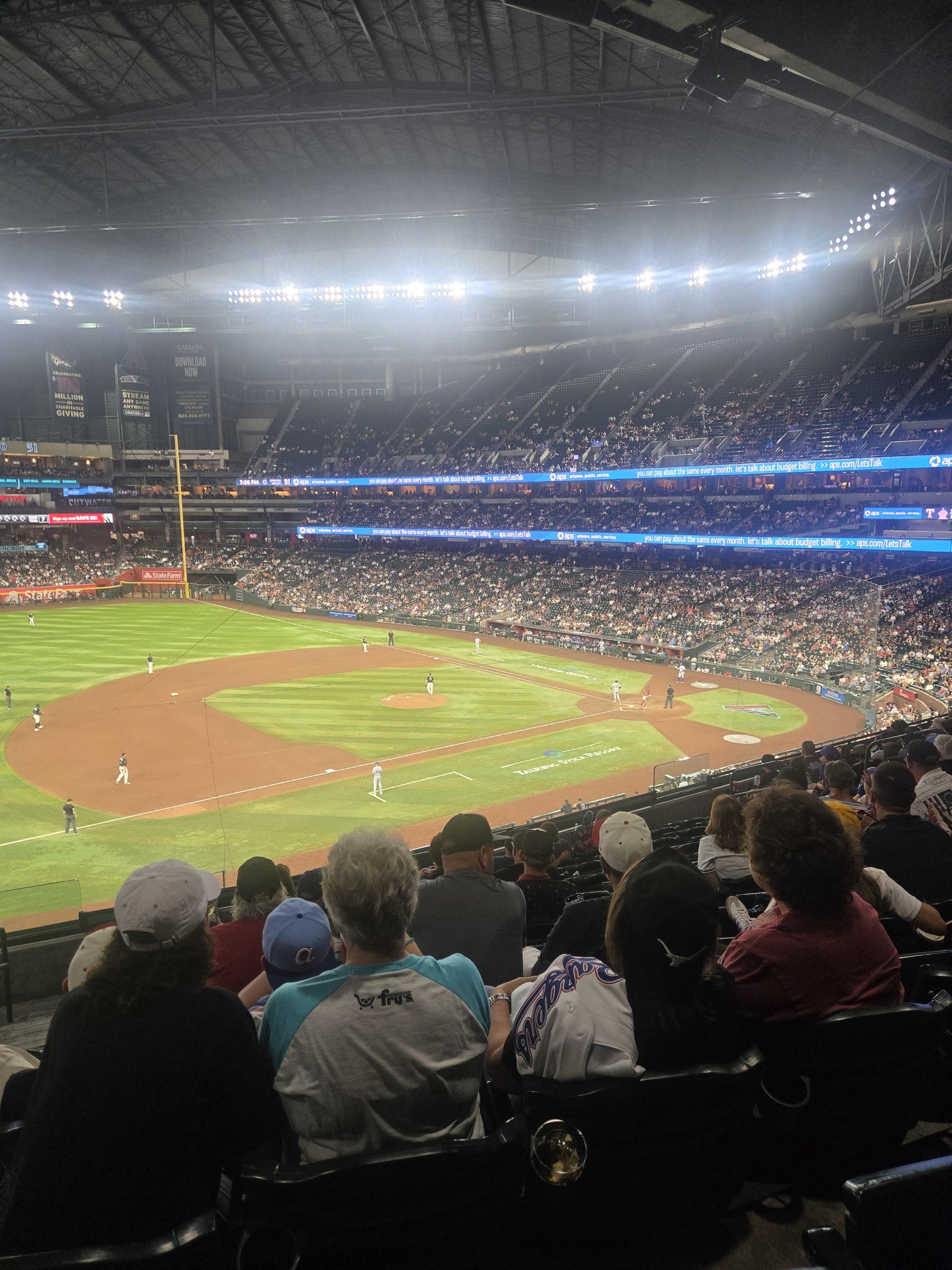 Real Fan View taken from Section 214 at Chase Field by Ryan K