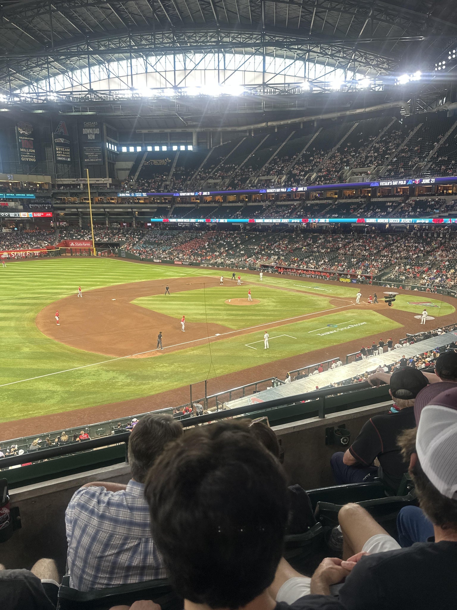 Real Fan View taken from Section 215 at Chase Field by Alexander E