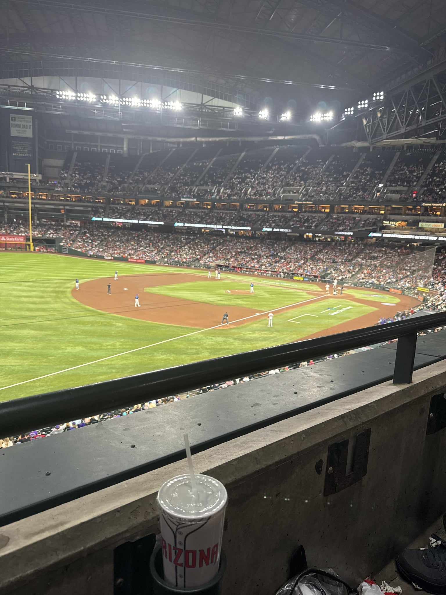 Real Fan View taken from Section 217 at Chase Field by Eva S