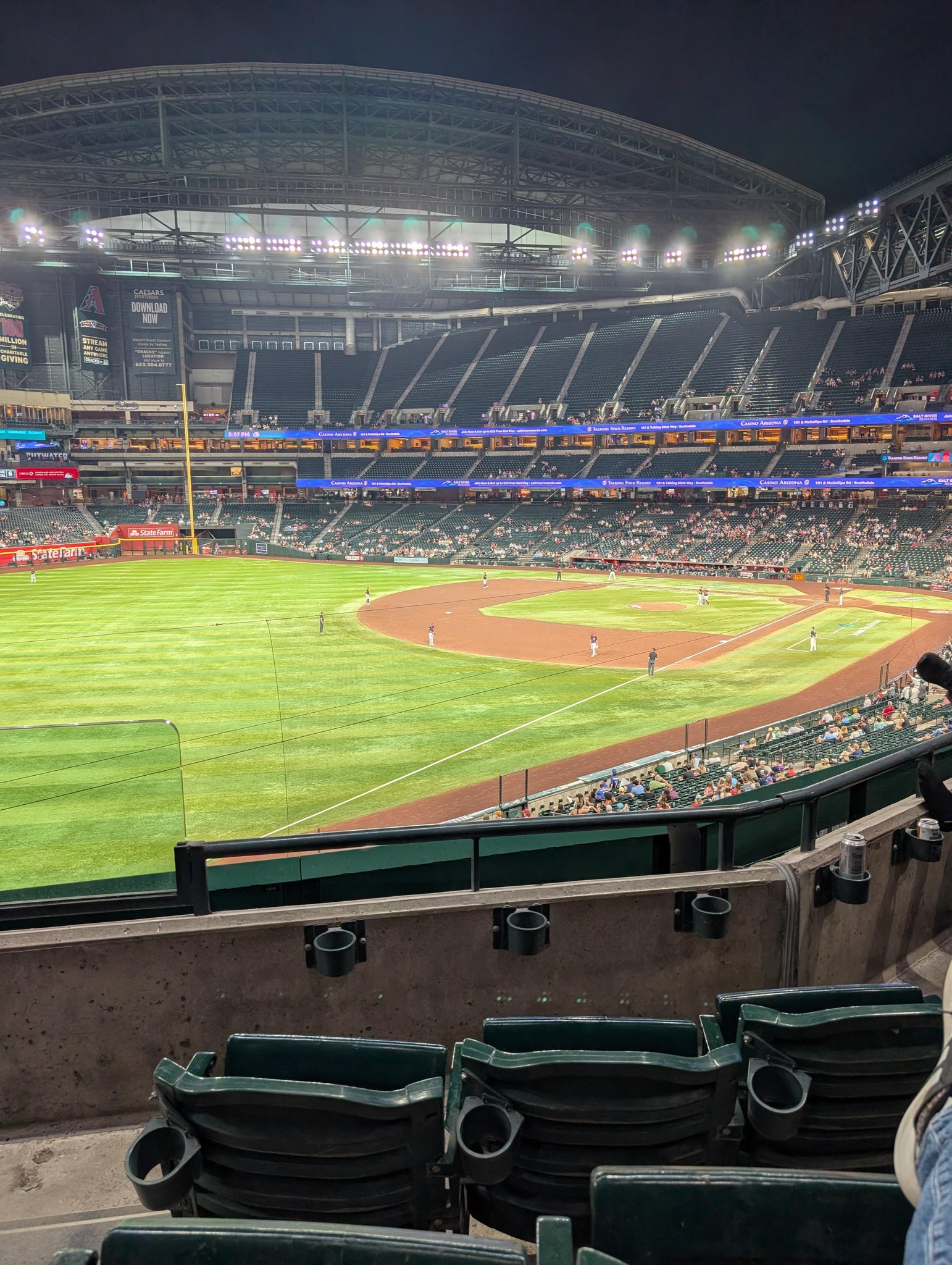 Real Fan View taken from Section 219 at Chase Field by Isaac N