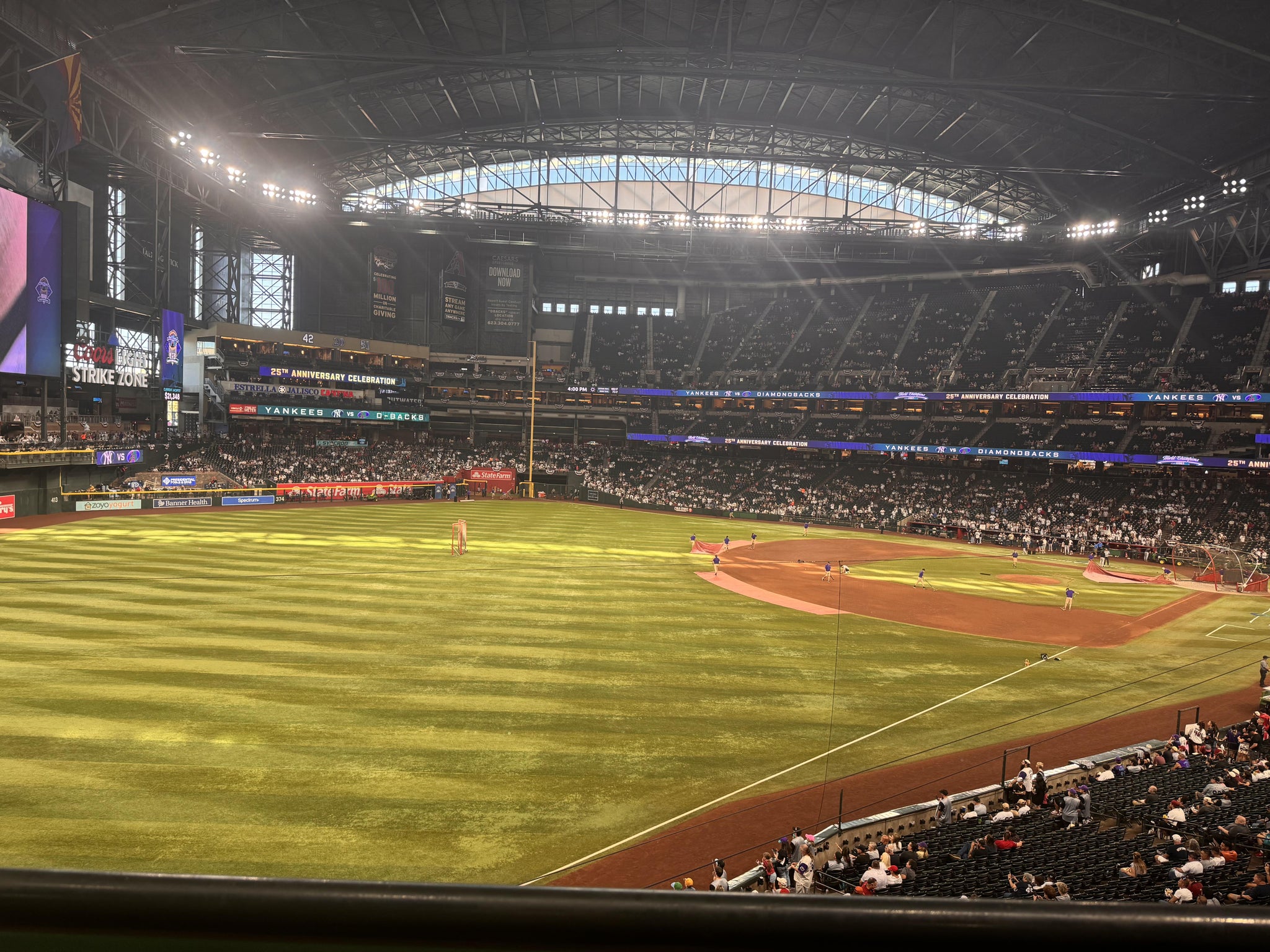 Real Fan View taken from Section 220 at Chase Field by Dana B