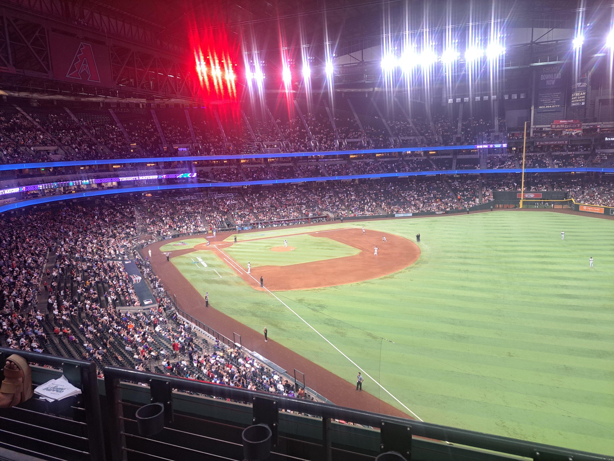 Real Fan View taken from Section 301 at Chase Field by Aaron O