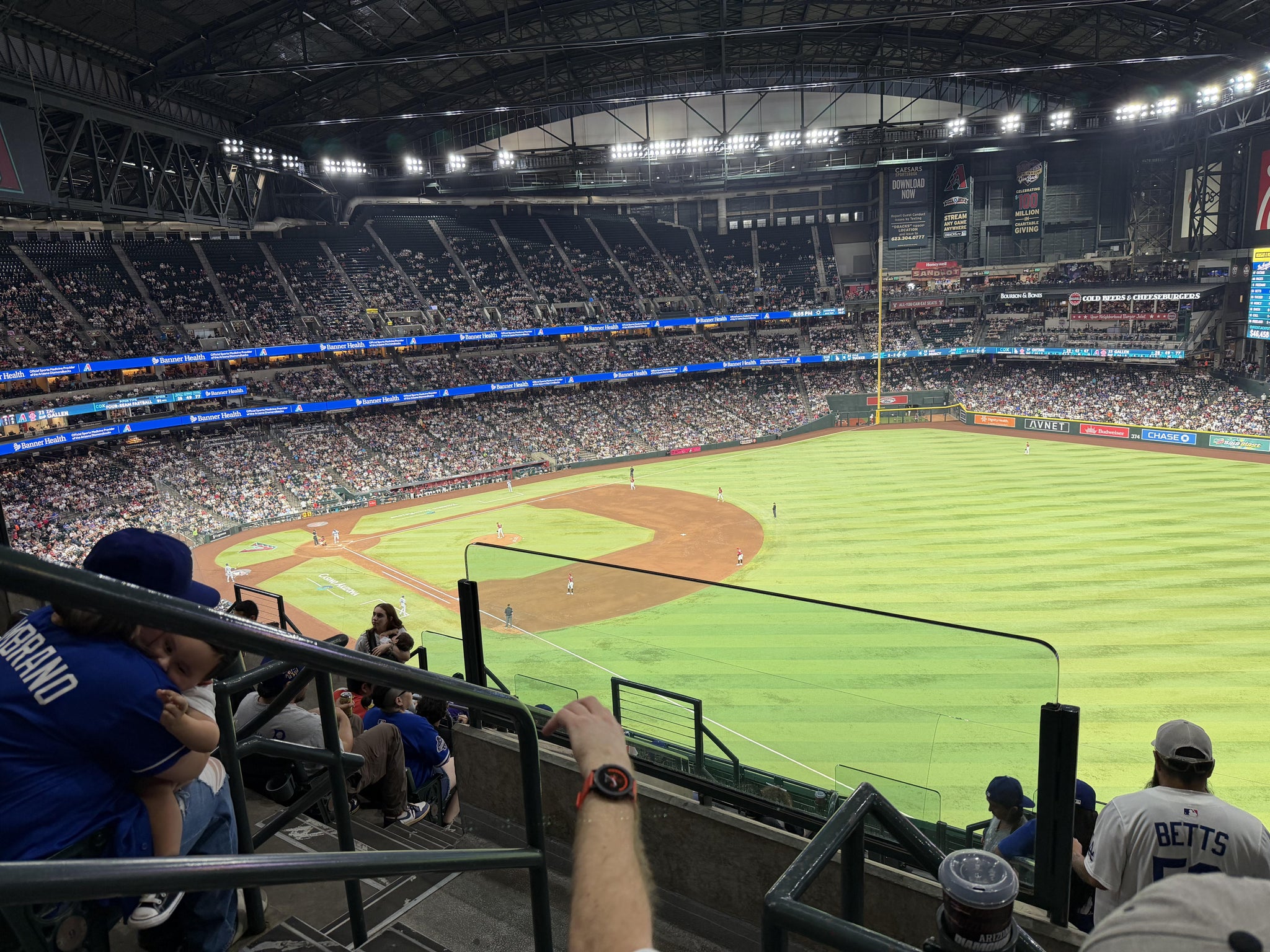 Real Fan View taken from Section 302 at Chase Field by Holly R