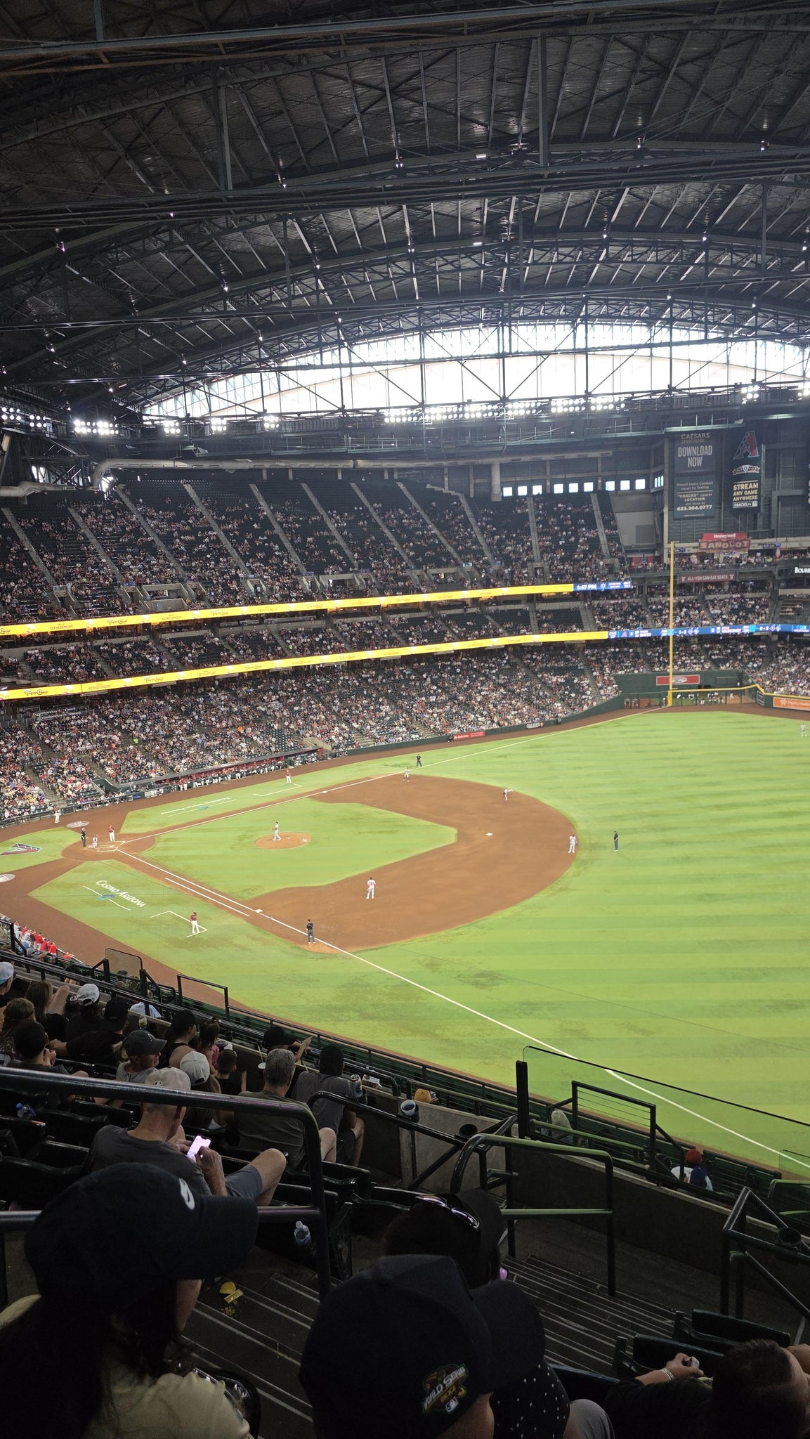 Real Fan View taken from Section 303 at Chase Field by Tasha D
