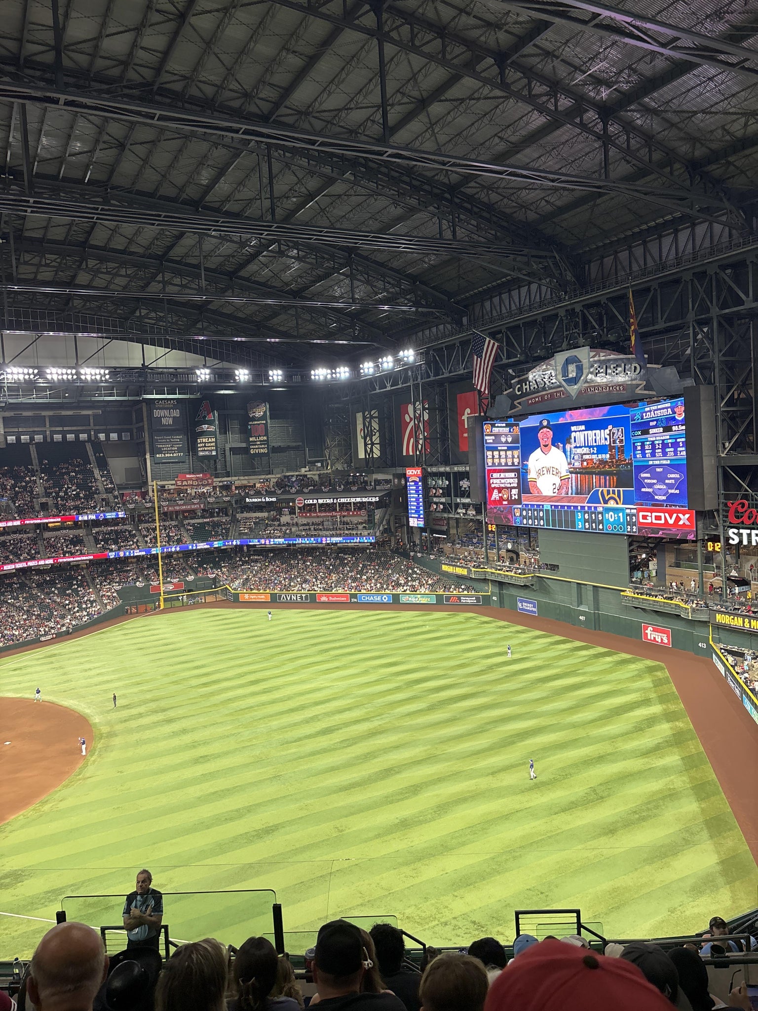 Real Fan View taken from Section 303 at Chase Field by Aaliyah R
