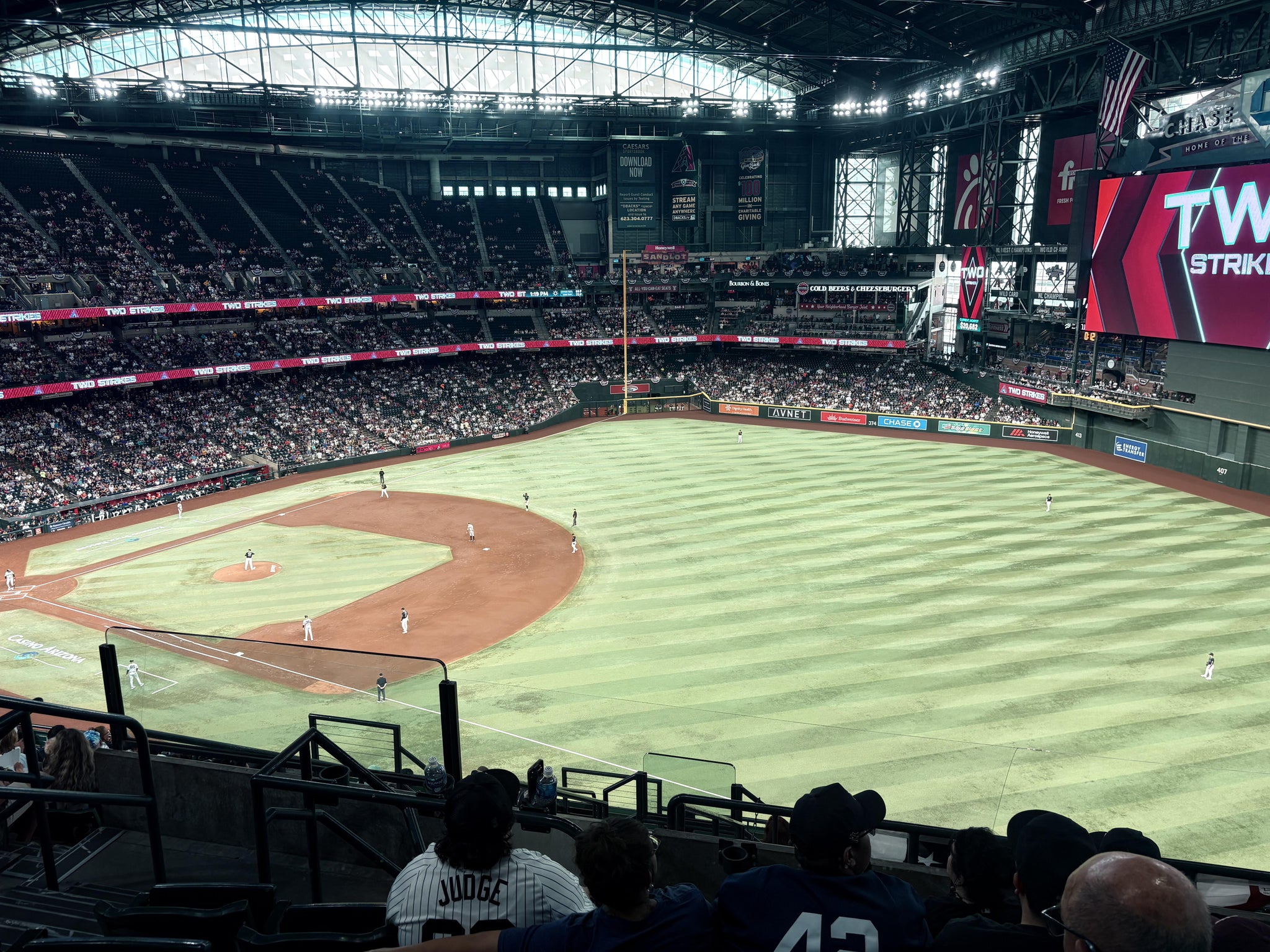 Real Fan View taken from Section 304 at Chase Field by Anthony H