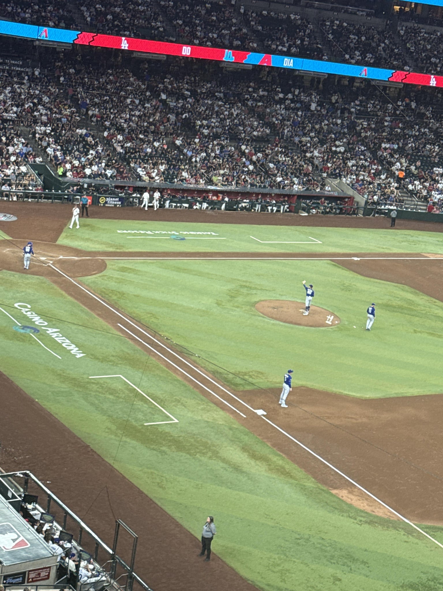 Real Fan View taken from Section 305 at Chase Field by Max M
