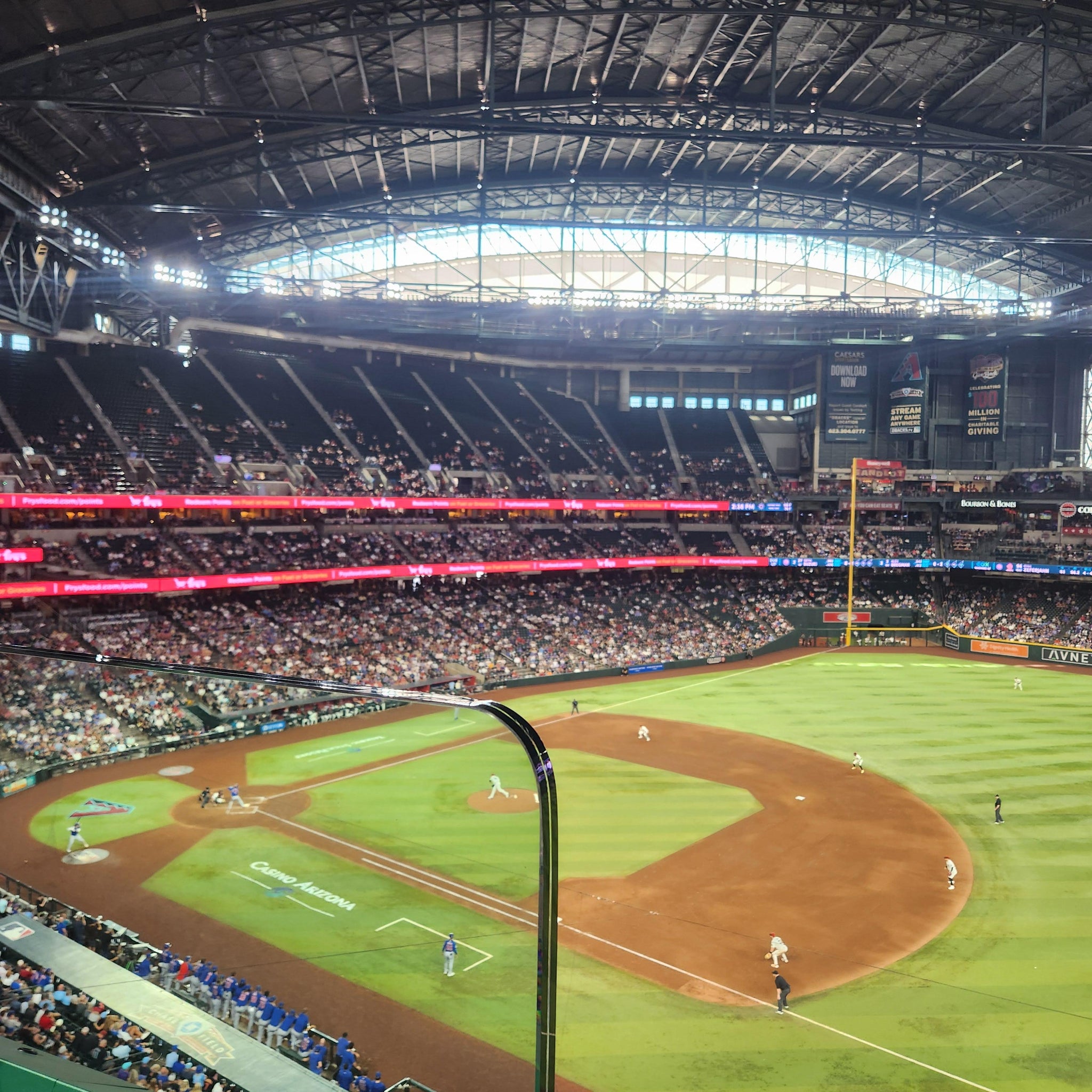 Real Fan View taken from Section 306 at Chase Field by Bradley M