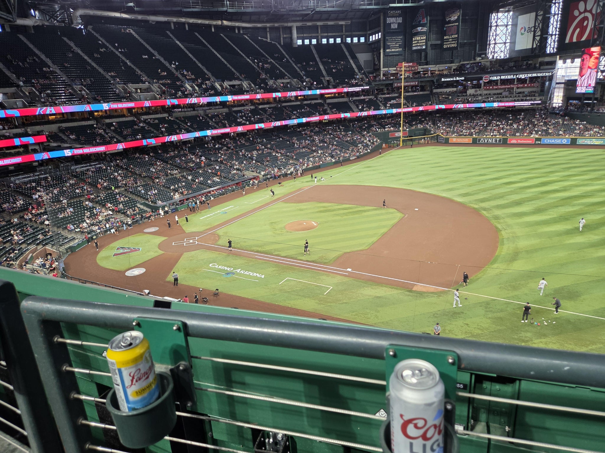 Real Fan View taken from Section 308 at Chase Field by Daniel E