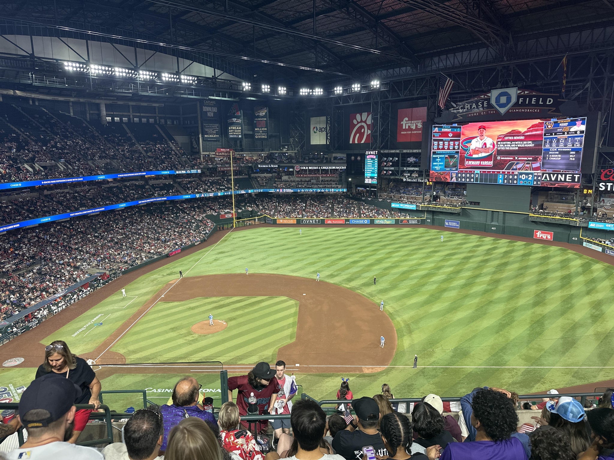 Real Fan View taken from Section 309 at Chase Field by Joann B