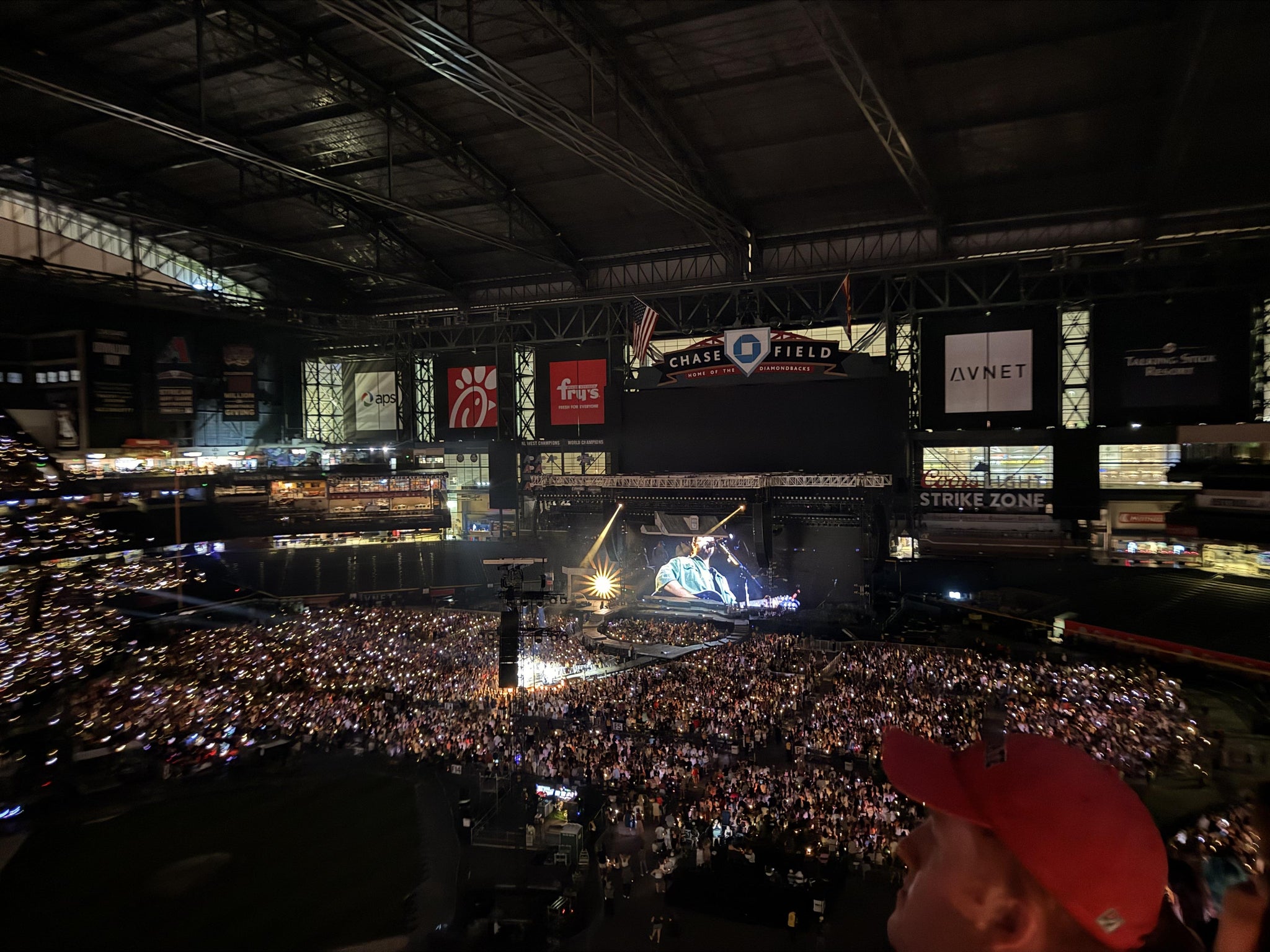 Real Fan View taken from Section 310 at Chase Field by Jennifer M