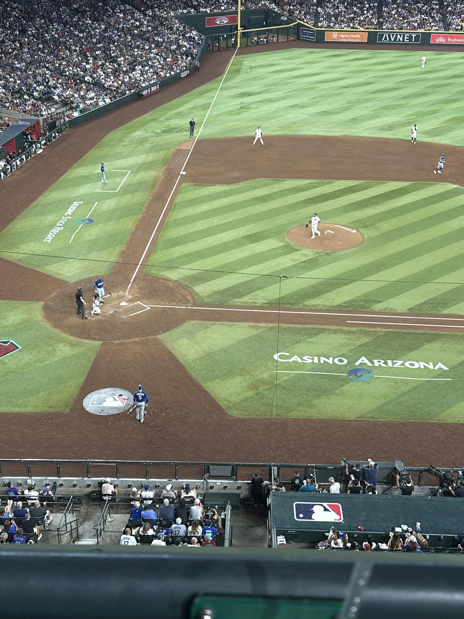 Real Fan View taken from Section 311 at Chase Field by Jeremy R