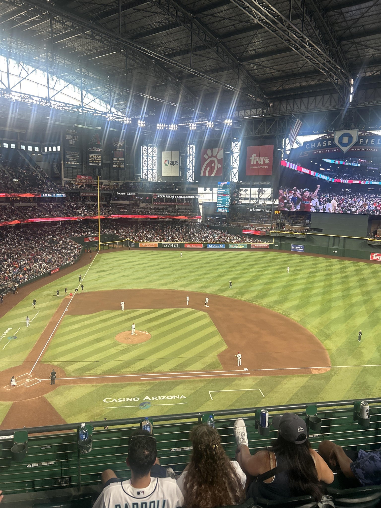 Real Fan View taken from Section 311 at Chase Field by George G