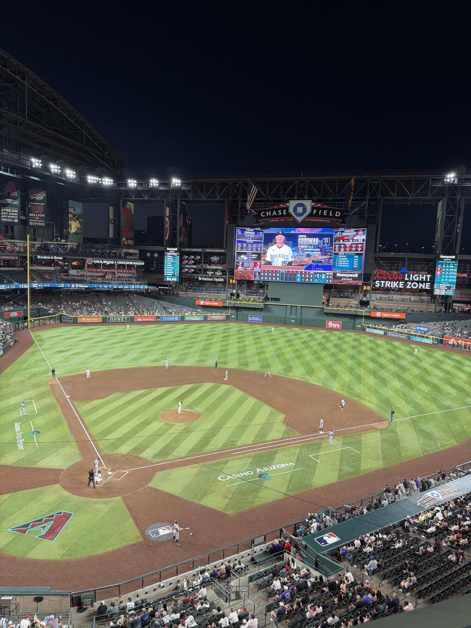 Real Fan View taken from Section 313 at Chase Field by Gabriel C