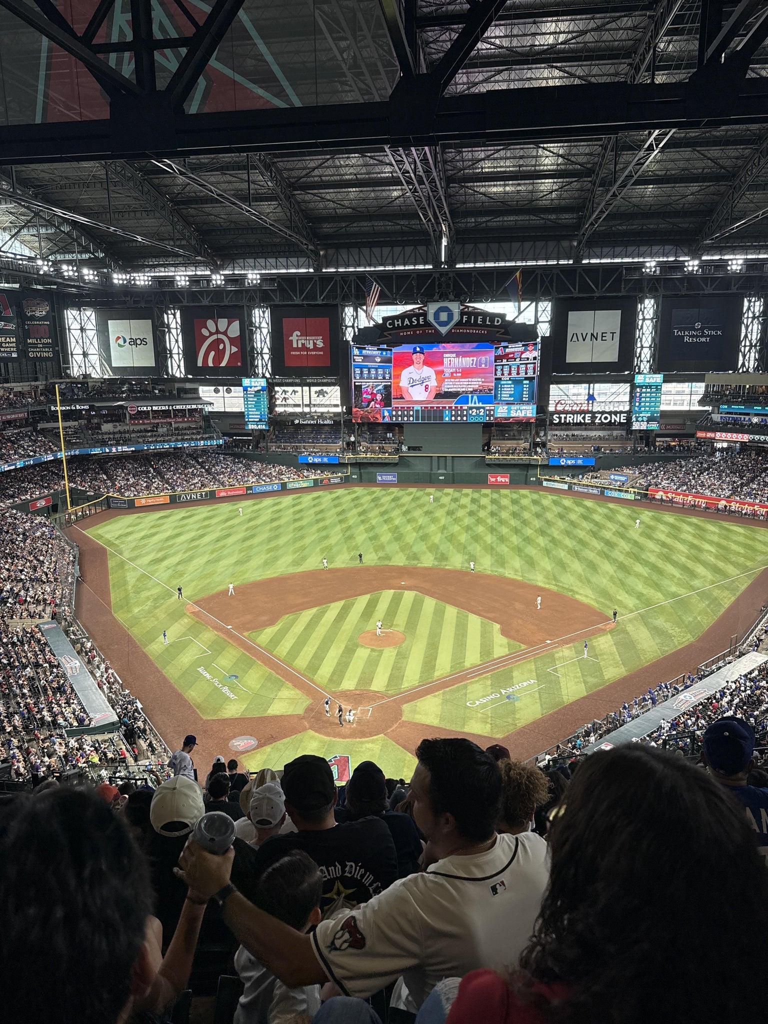 Real Fan View taken from Section 315 at Chase Field by Anonymous User