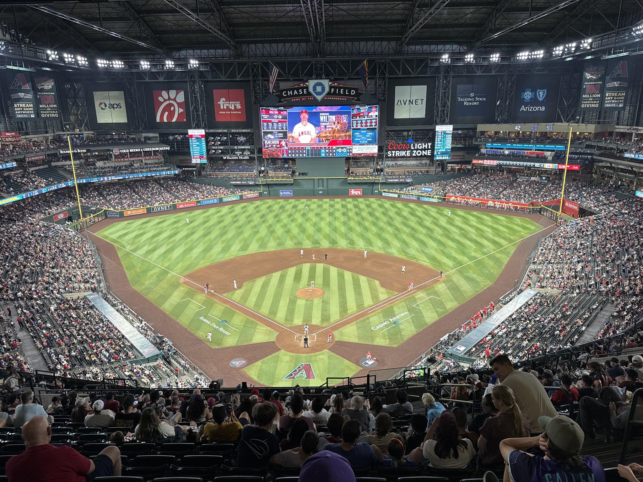 Real Fan View taken from Section 316 at Chase Field by Christopher B