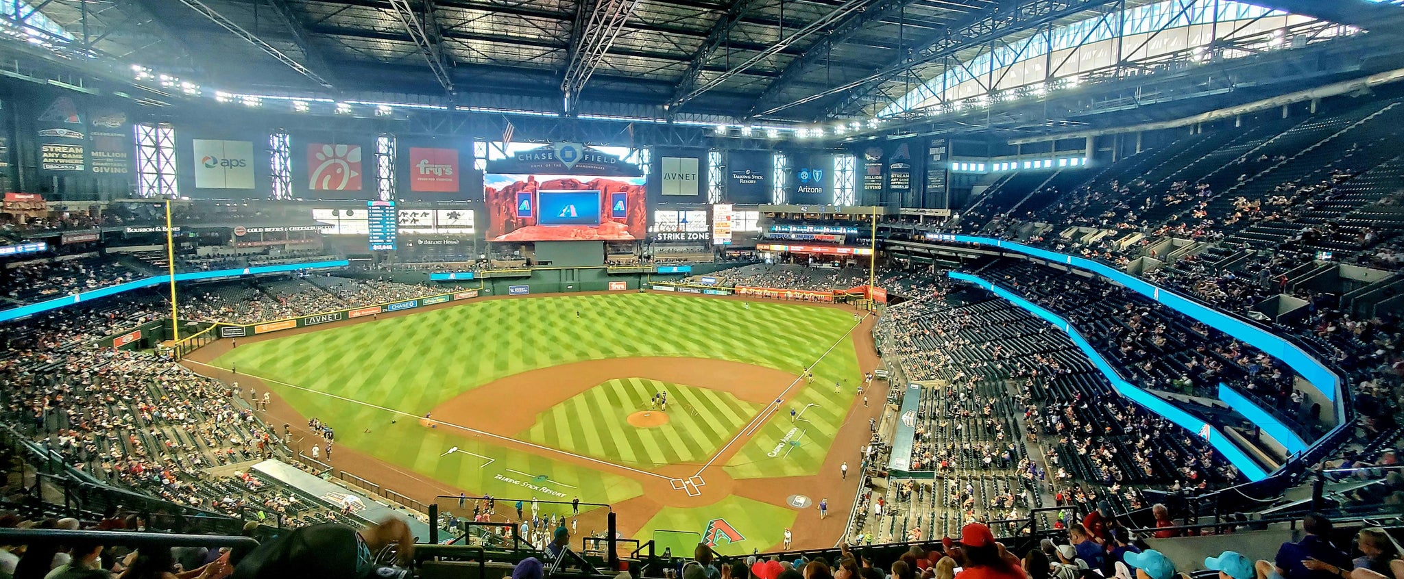 Real Fan View taken from Section 317 at Chase Field by Richard S