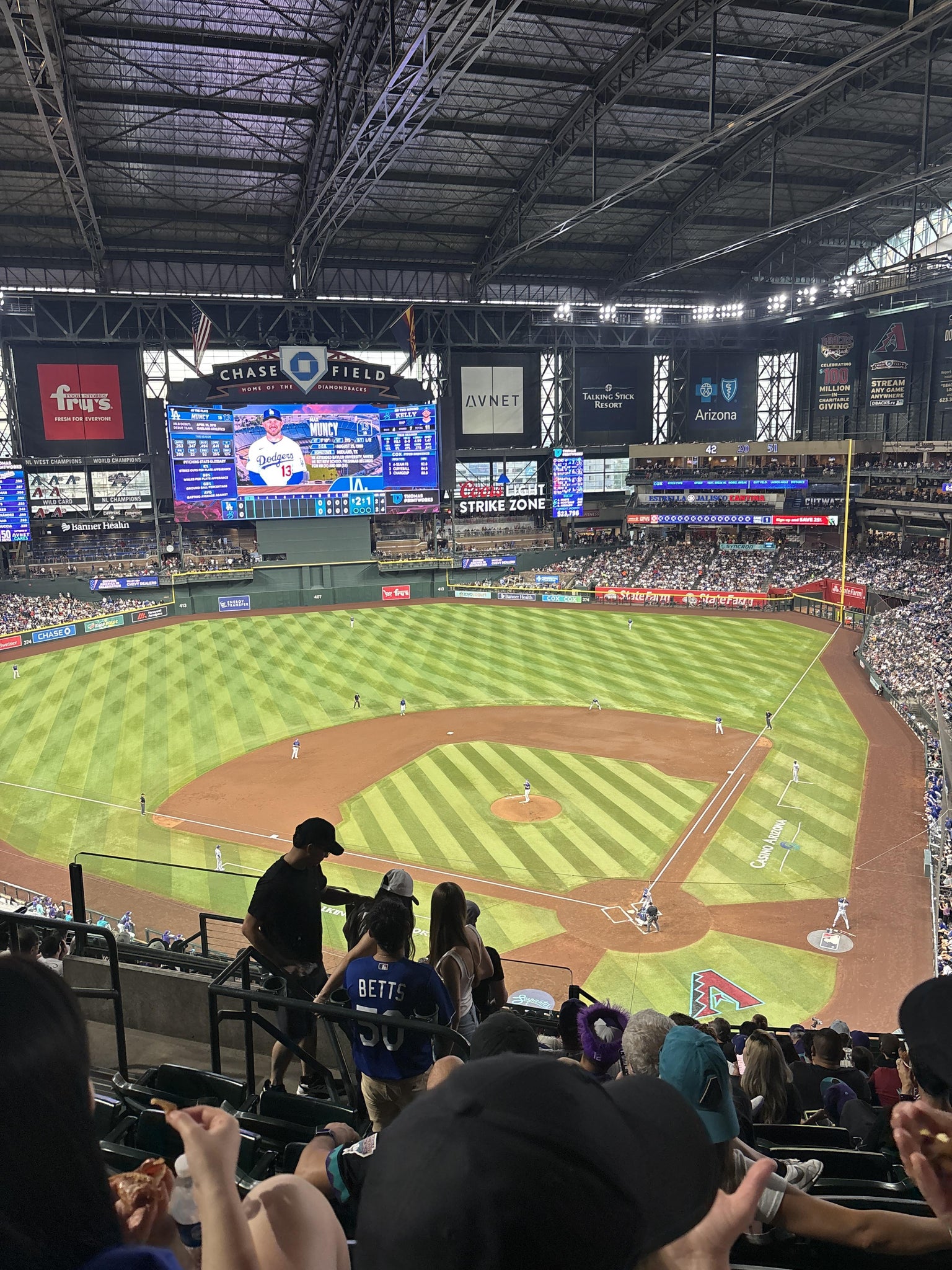 Real Fan View taken from Section 318 at Chase Field by Anonymous User