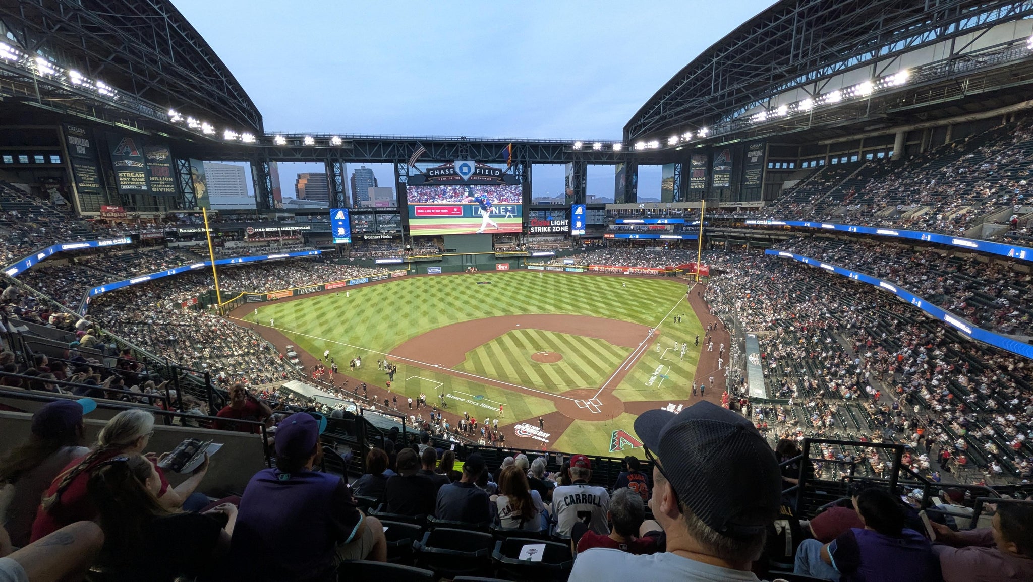 Real Fan View taken from Section 318 at Chase Field by Christopher K