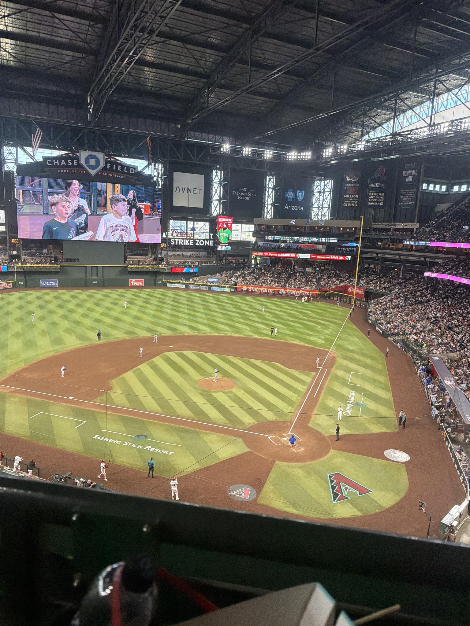 Real Fan View taken from Section 319 at Chase Field by Abigail C