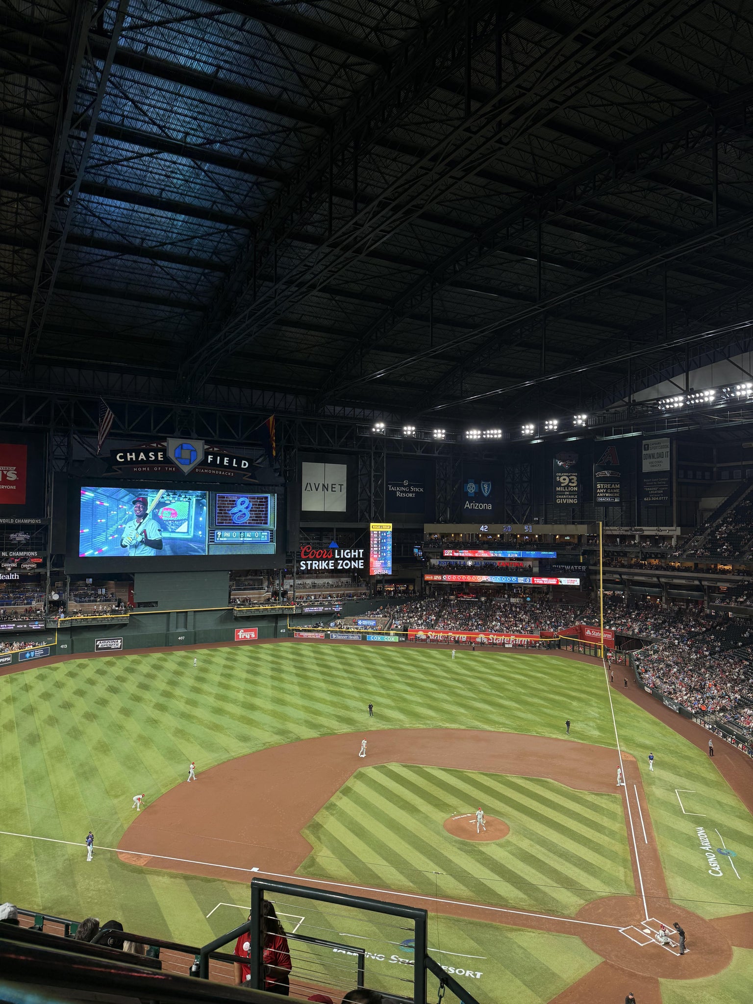 Real Fan View taken from Section 320 at Chase Field by Sam Z