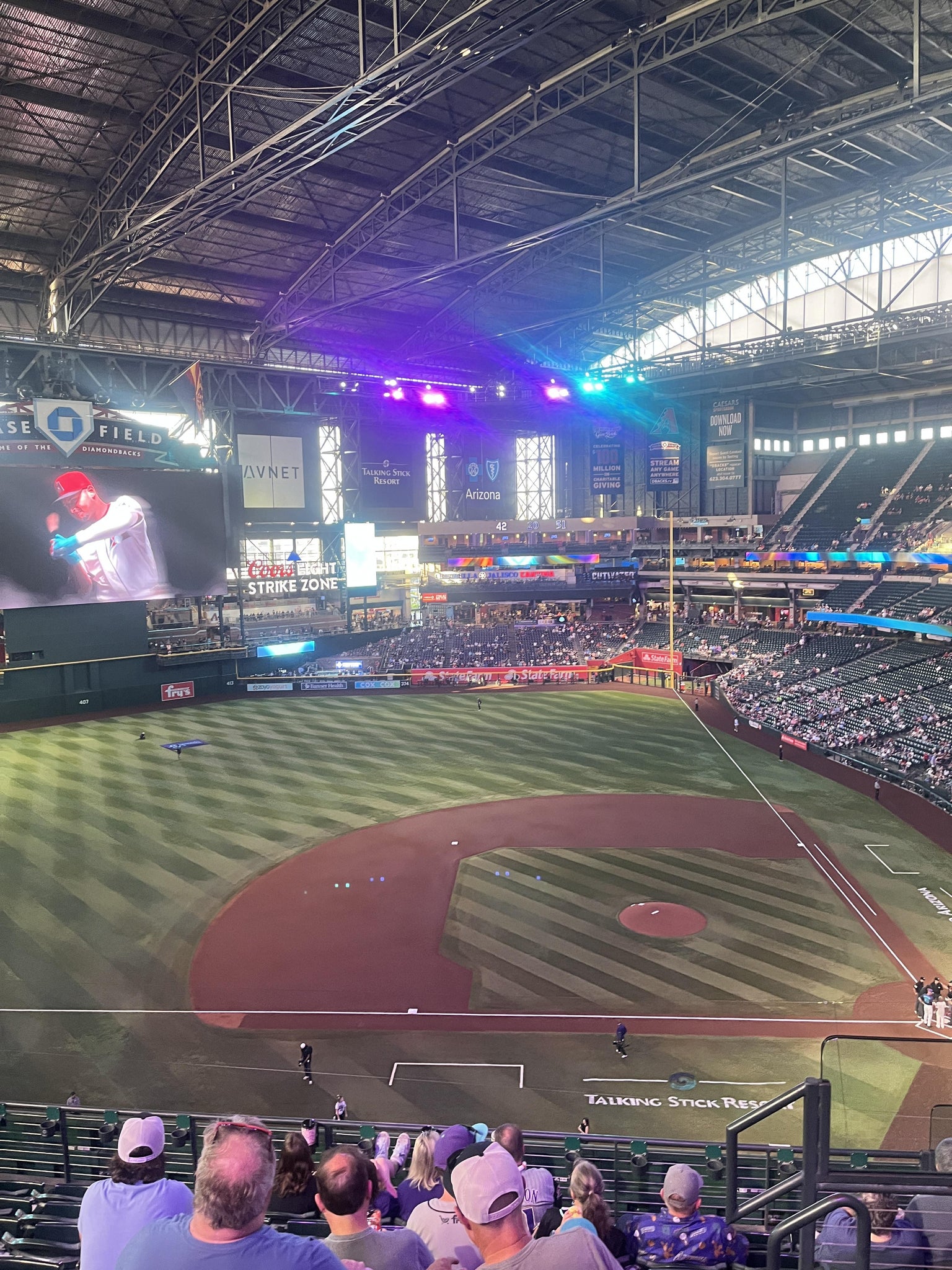 Real Fan View taken from Section 322 at Chase Field by Joseph R