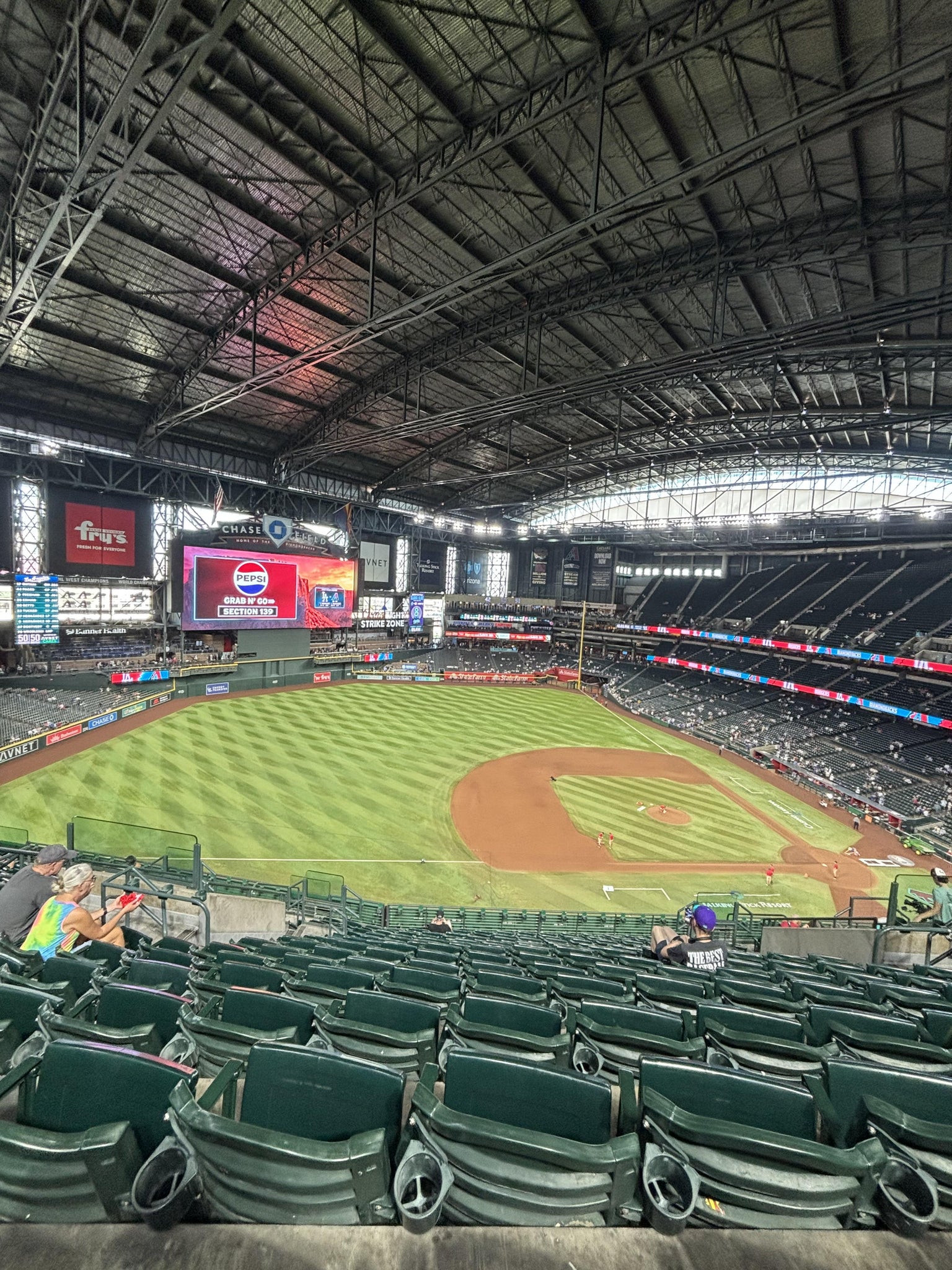Real Fan View taken from Section 323 at Chase Field by Christian M