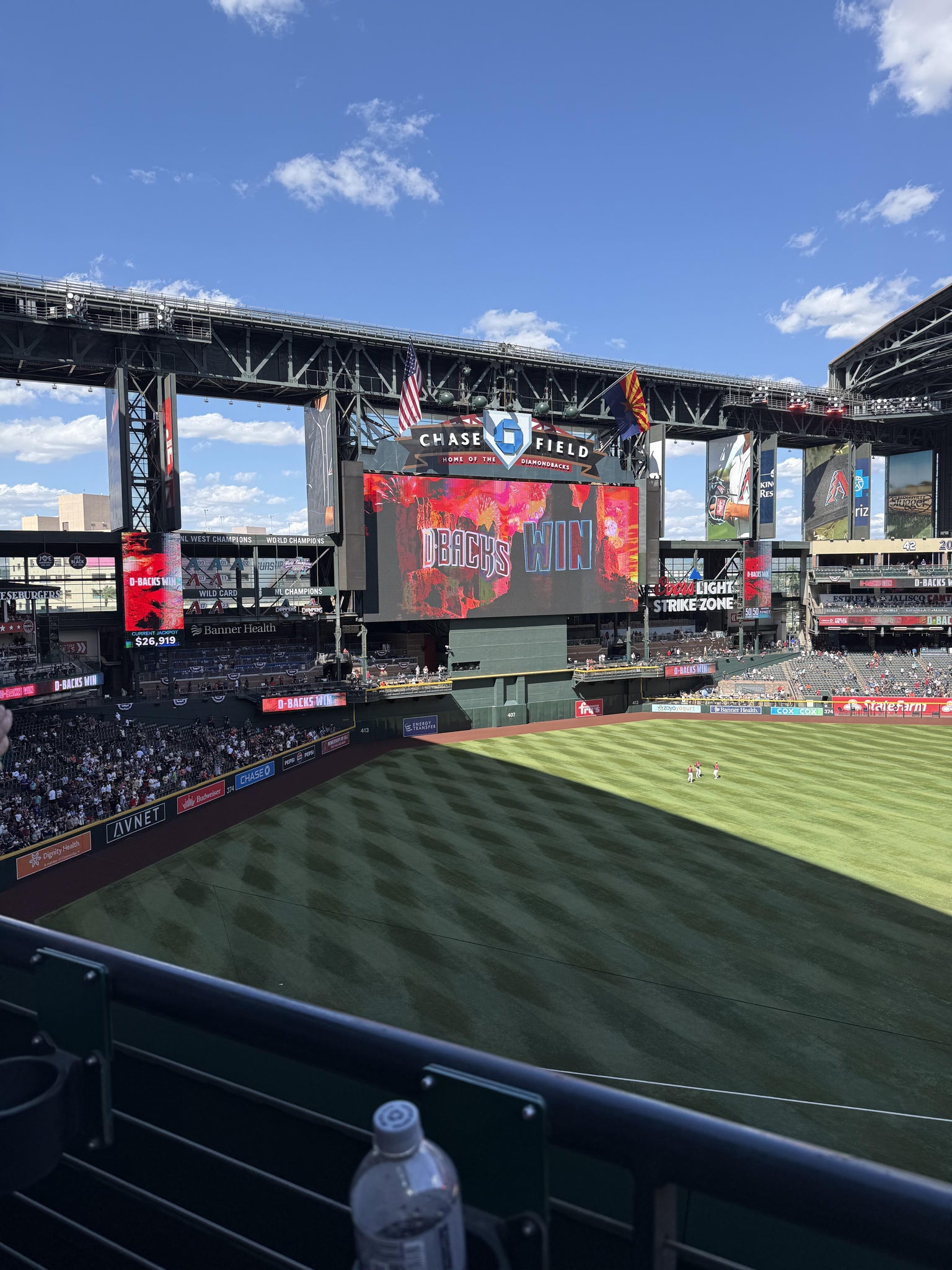 Real Fan View taken from Section 326 at Chase Field by Tracey T