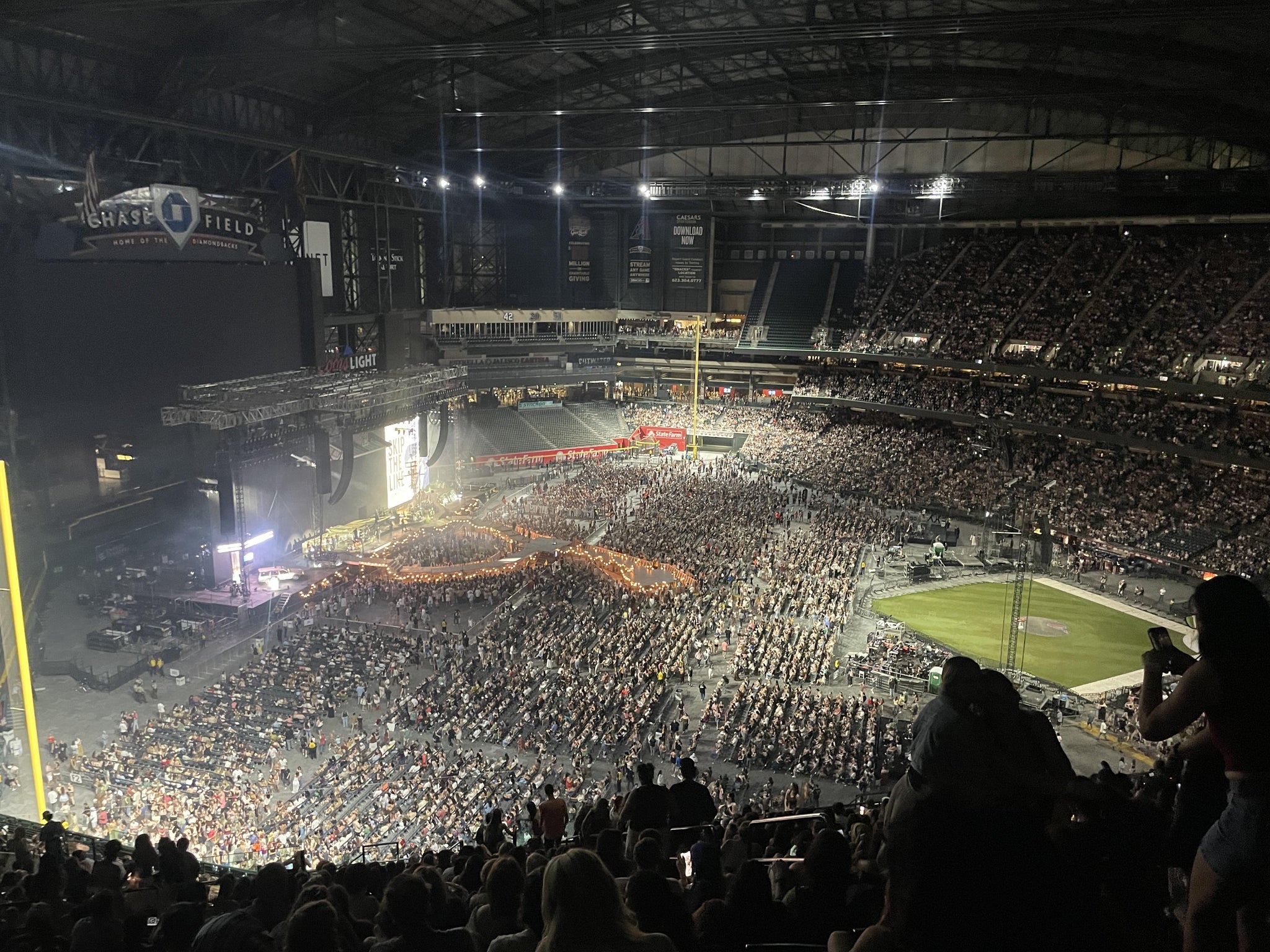 Real Fan View taken from Section 328 at Chase Field by Evan W