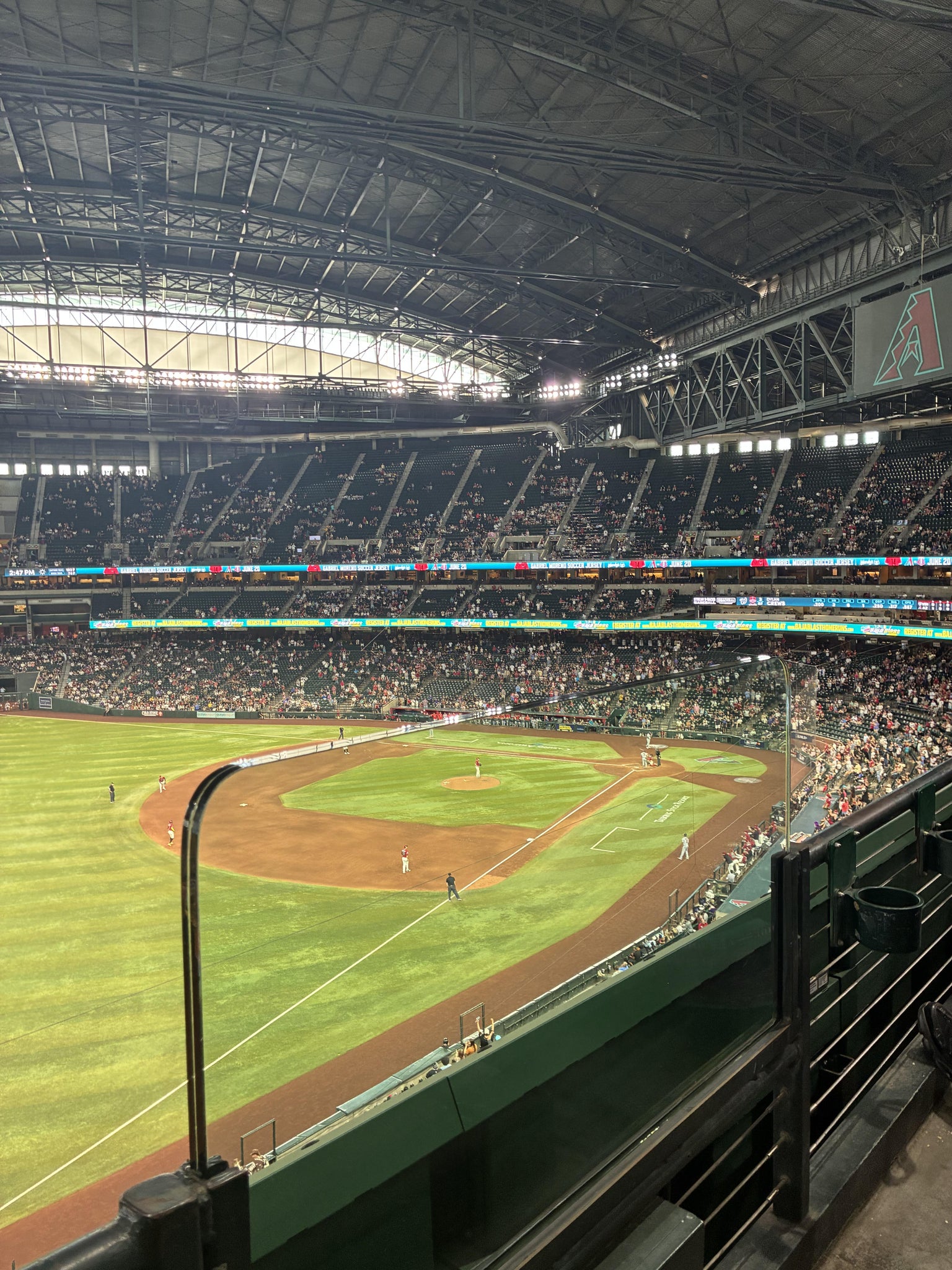 Real Fan View taken from Section 329 at Chase Field by Matthew J