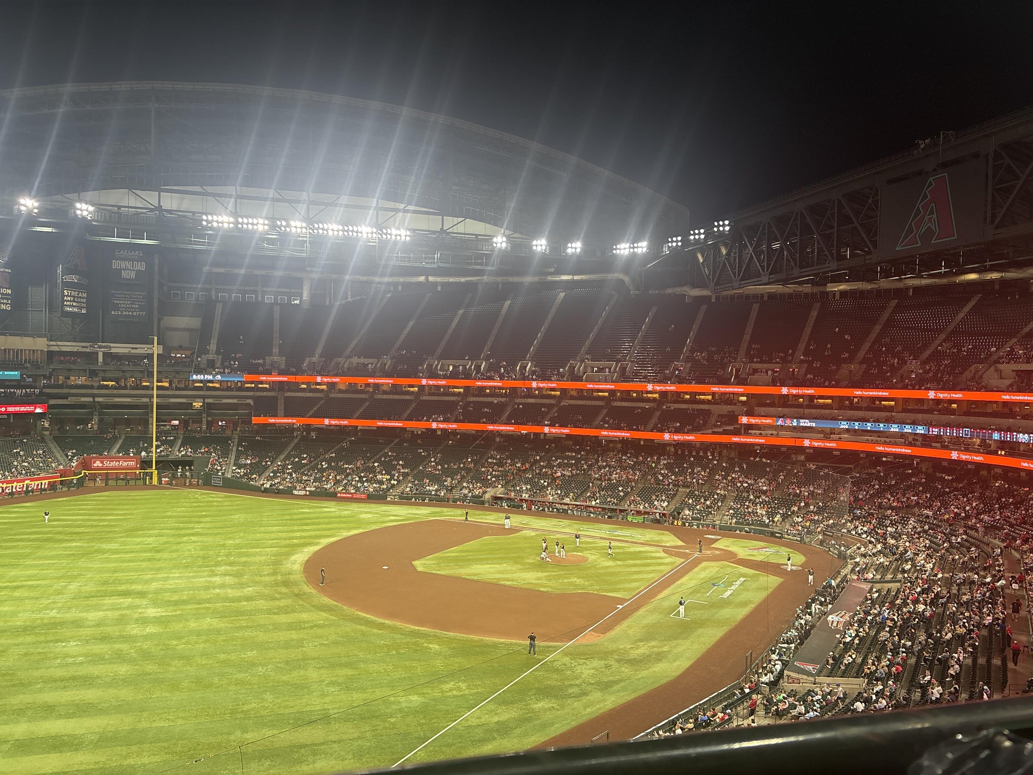 Real Fan View taken from Section 330 at Chase Field by Marissa O