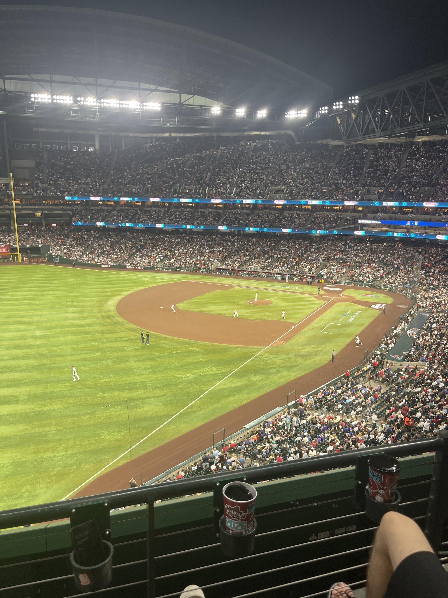 Real Fan View taken from Section 331 at Chase Field by Susan S