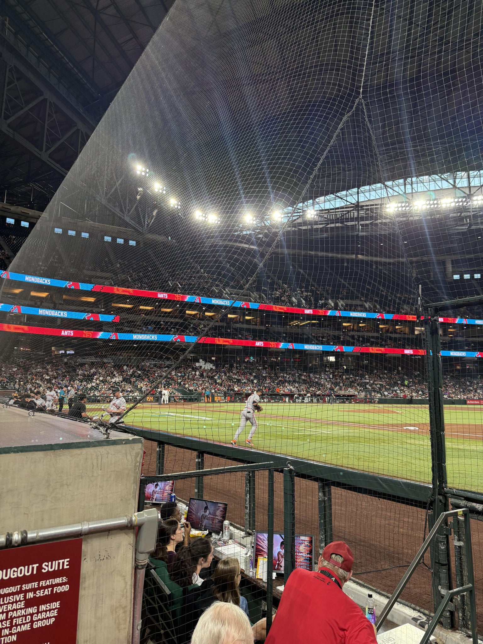 Real Fan View taken from Section B at Chase Field by Andy C