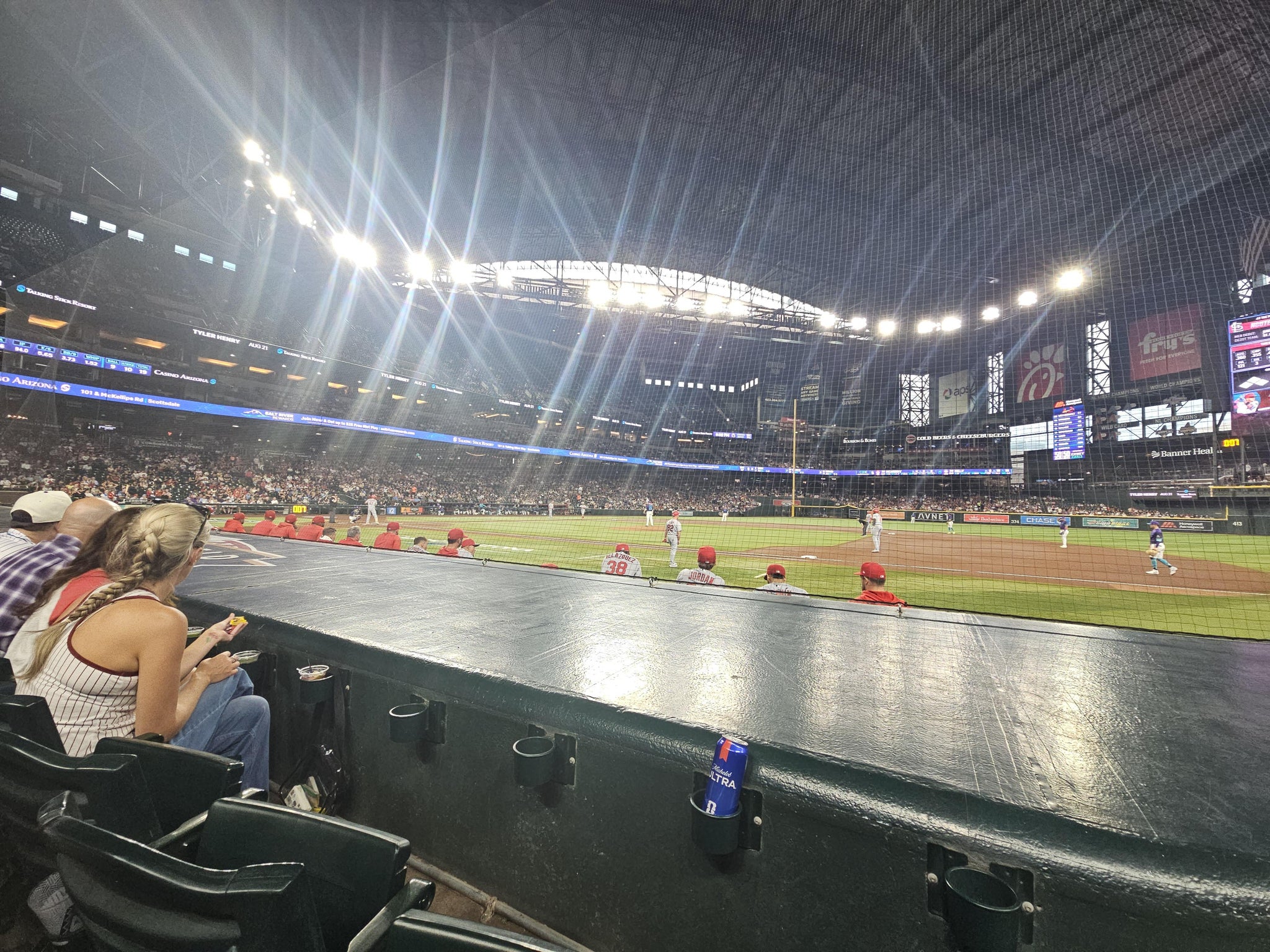 Real Fan View taken from Section D at Chase Field by Ronald L
