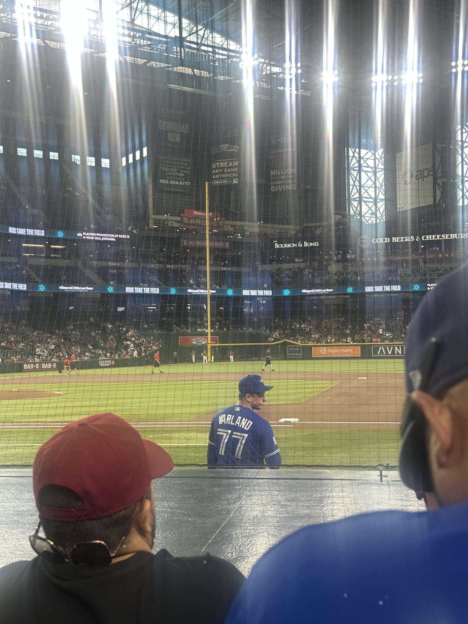 Real Fan View taken from Section D at Chase Field by Emma M