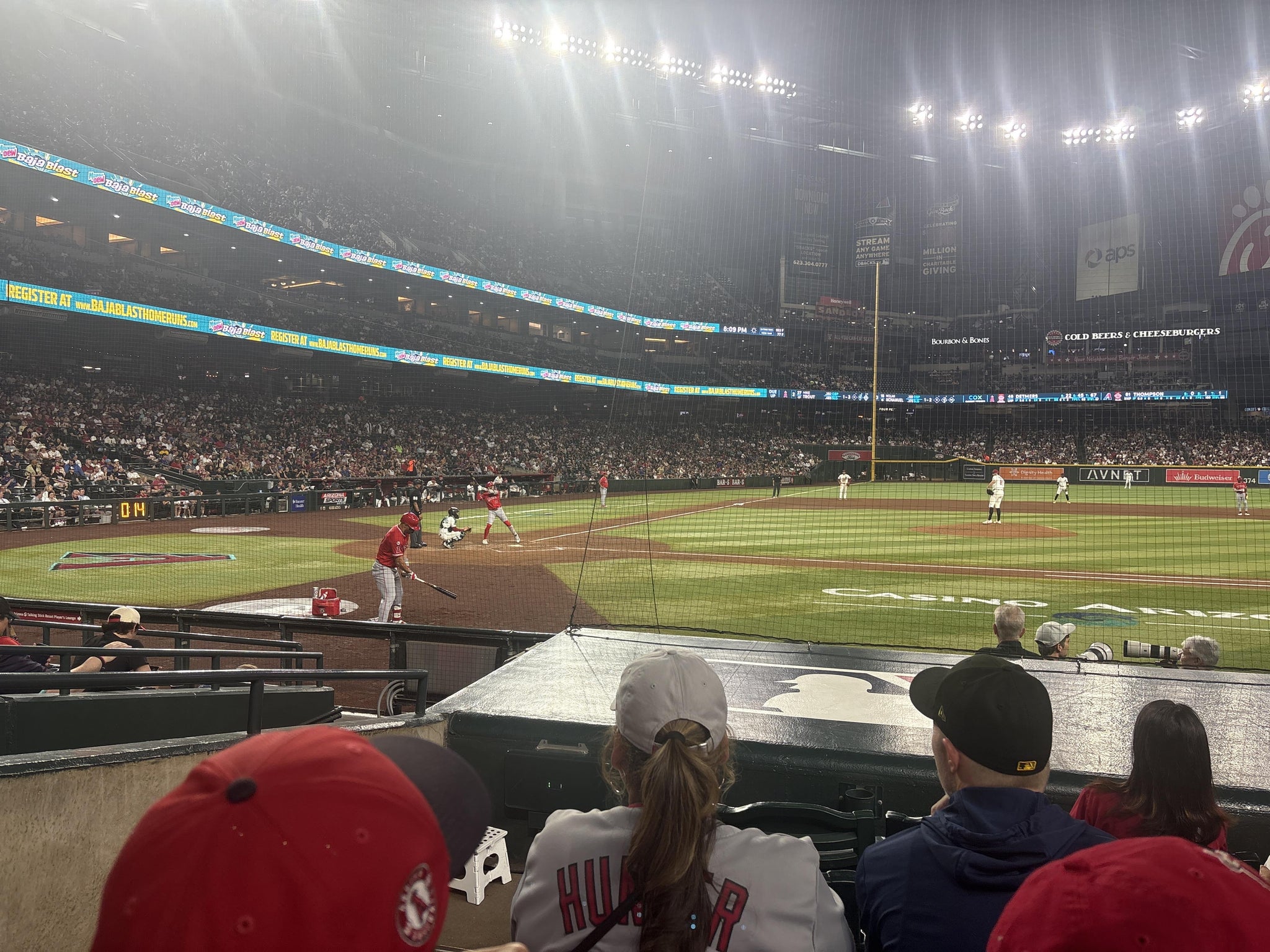 Real Fan View taken from Section F at Chase Field by Maribel V
