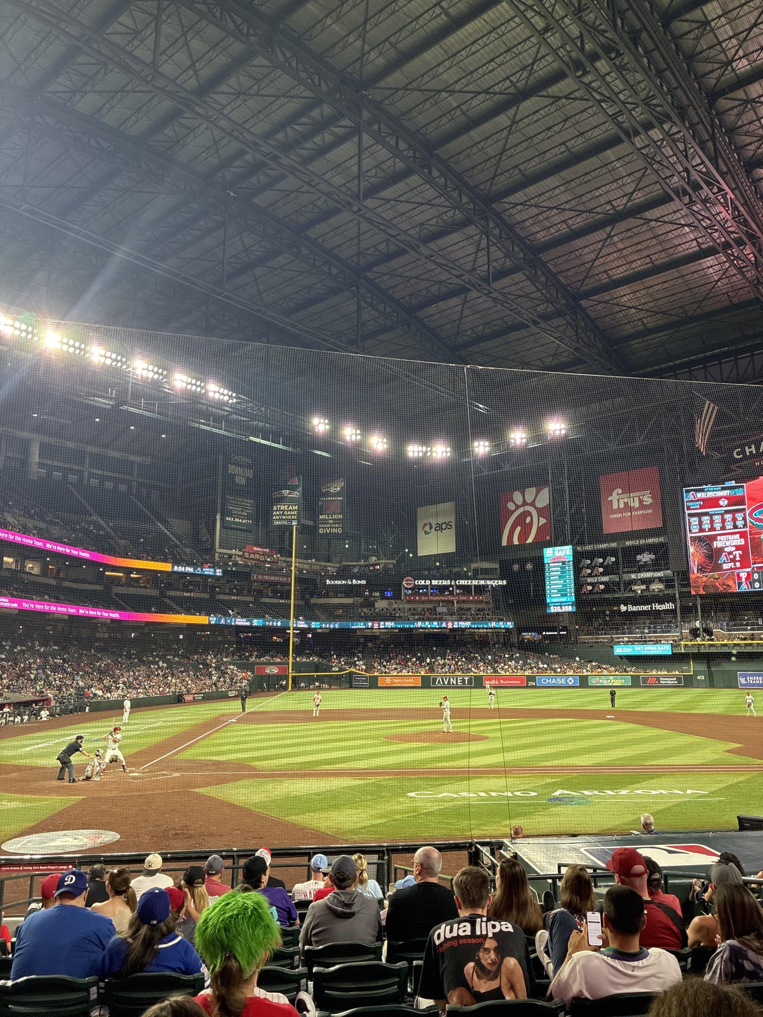 Real Fan View taken from Section G at Chase Field by Diego R