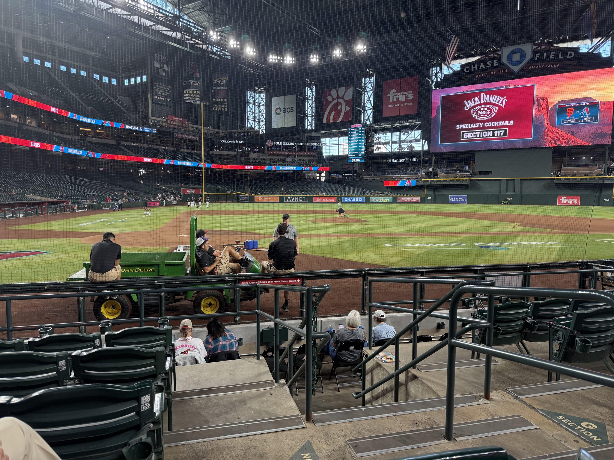 Real Fan View taken from Section H at Chase Field by Bailey S